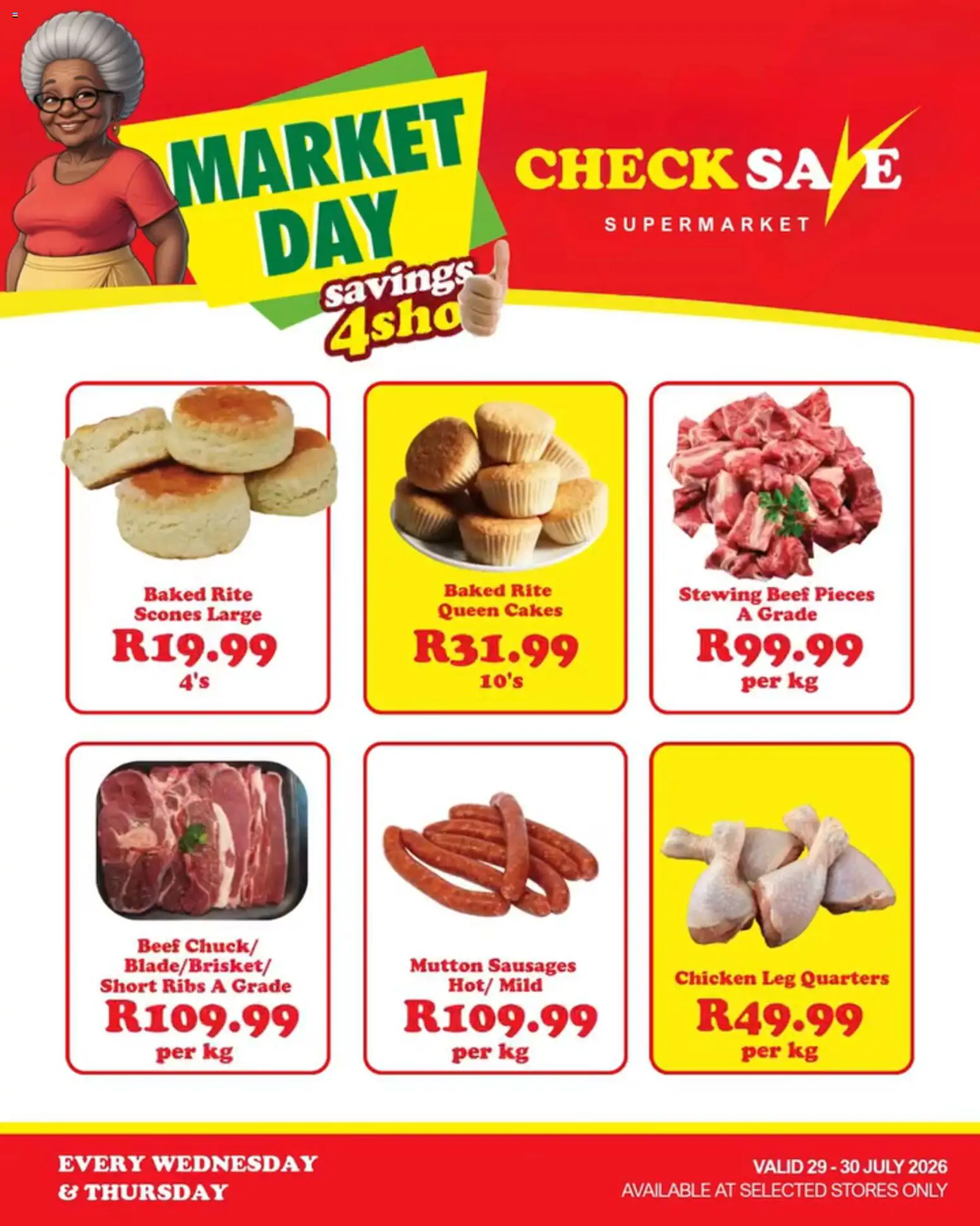 New Check Save catalogue – valid from 29/07/2026 | Page: 3 | Products: Ribs, Chicken, Beef