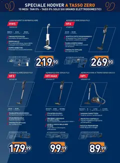 Anteprima del volantino Unieuro volantino Hoover valido a partire dal 12/06/2026 | Pagina: 11 | Prodotti: Pavimento, Acqua, Aspirapolvere, Batteria