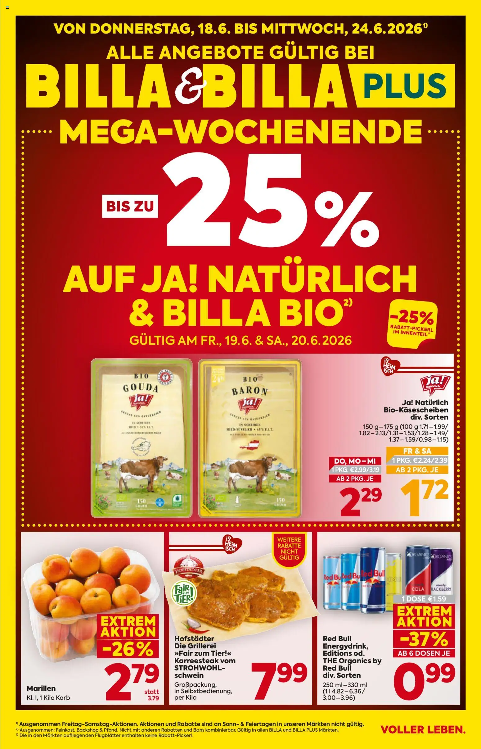 Billa - Flugblatt gültig ab 18.06.2026 | Seite: 1