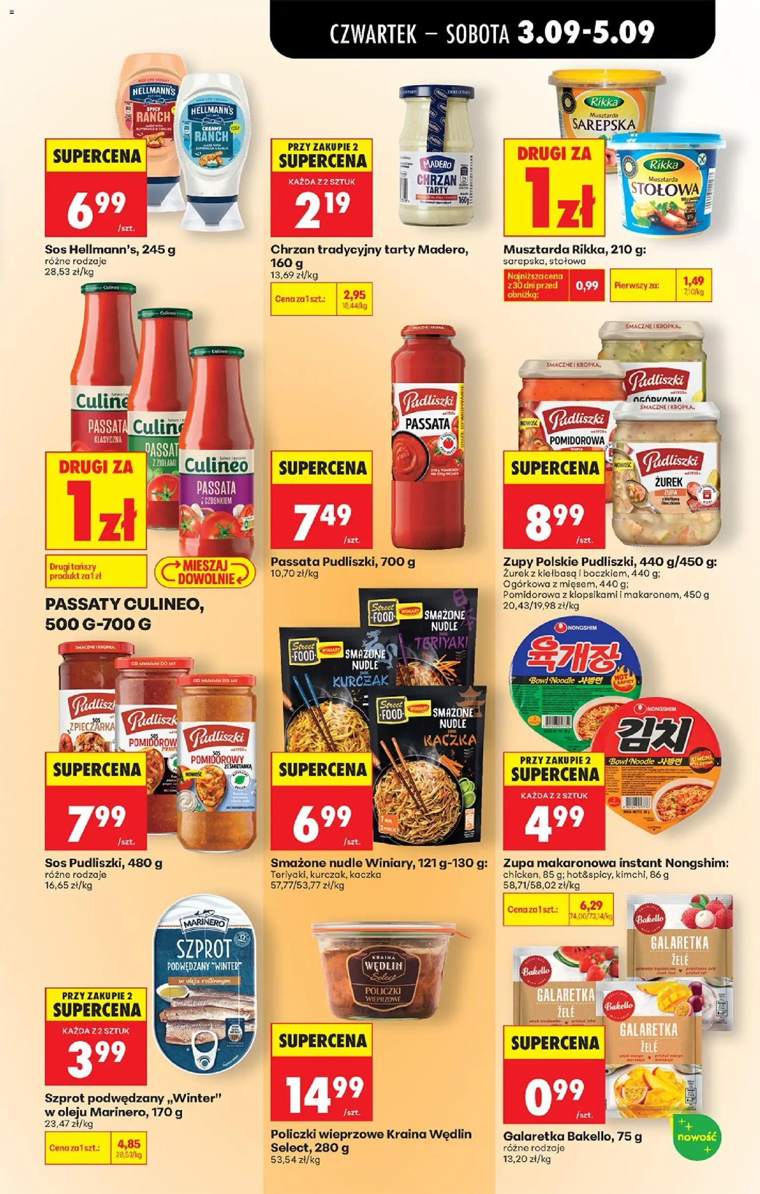 Biedronka Polsko leták - Codziennie niskie ceny od 03.09.2026 | Strana: 53 | Produkty: Kimchi, Hellmann's, Cd, Nudle