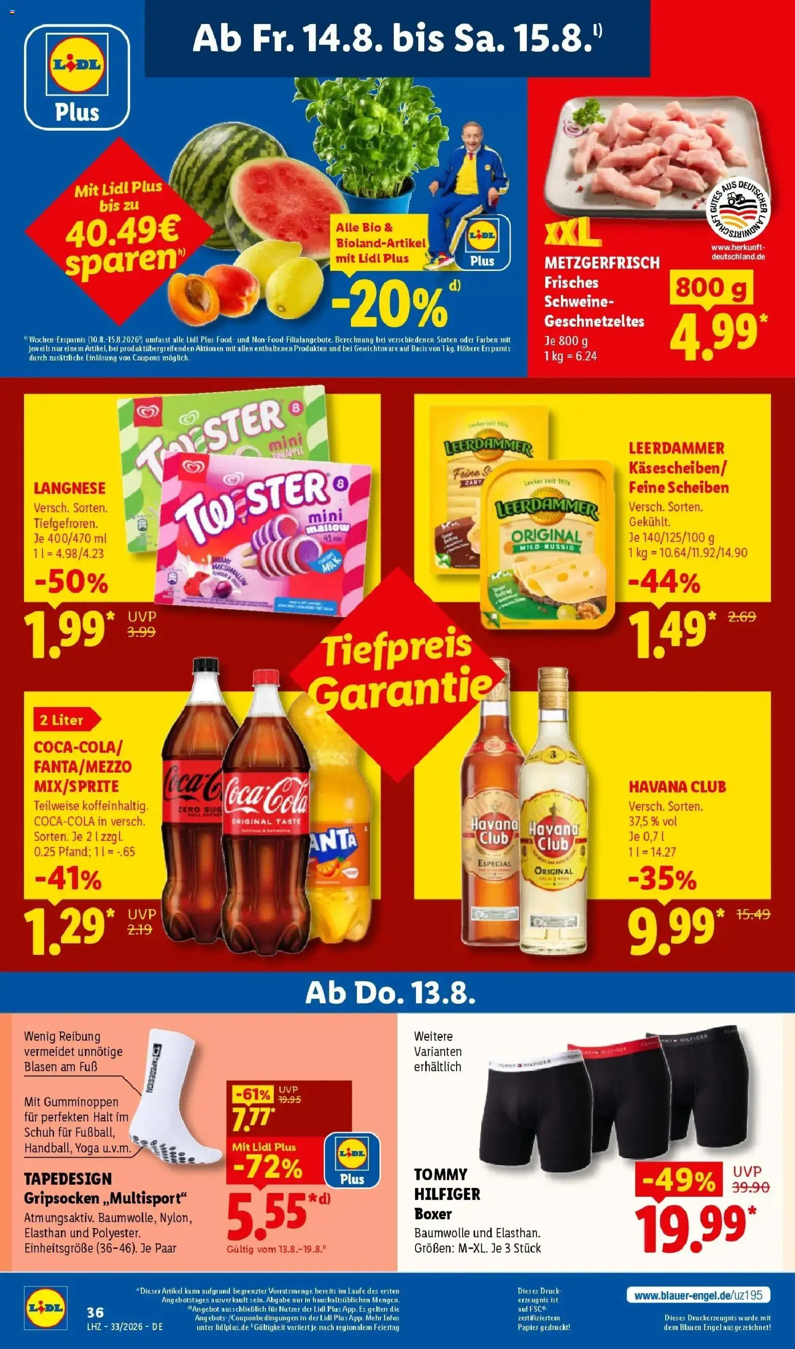 Lidl Prospekt Malchow (ab 10.08.2026) zum Blättern » Angebote | Seite: 68 | Produkte: Havana club, Rum, Leerdammer, Apple