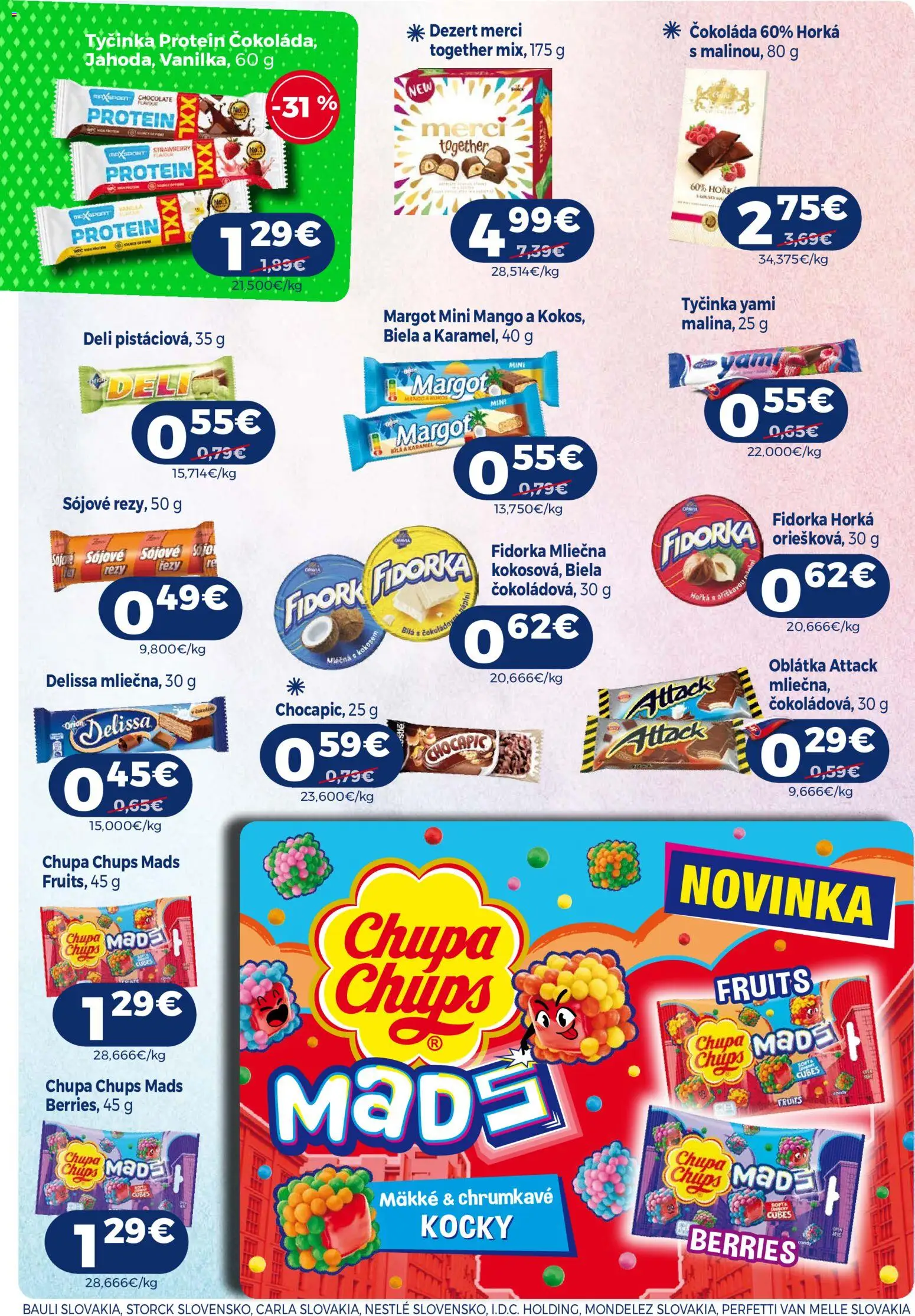 Nové Milk Agro akcie – leták je platný od 16.09.2026 | Strana: 10 | Produkty: Merci, Čokoláda, Chocapic, Dezert