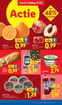 HERO Cassis, HERO Cassis, 1,25 l - Voorbeeld van een folder van Lidl, geldig van 21-08-2026 | Pagina: 4 | Producten: Nectarines, Noten, Baguette, Cassis
