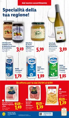 Anteprima del volantino Apicoltura Dr. Pescia Miele toscano millefiori, Miele toscano millefiori, 500 g confezione valido a partire dal 30.04.2026 | Pagina: 4