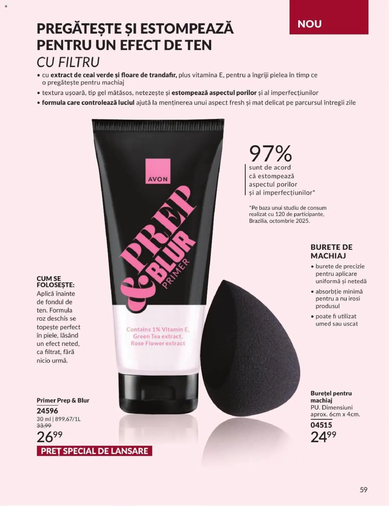 Noul catalog Avon – valabil de la 01.09.2026 | Pagină: 59 | Produse: Aplică, Burete, Ceai, Plus