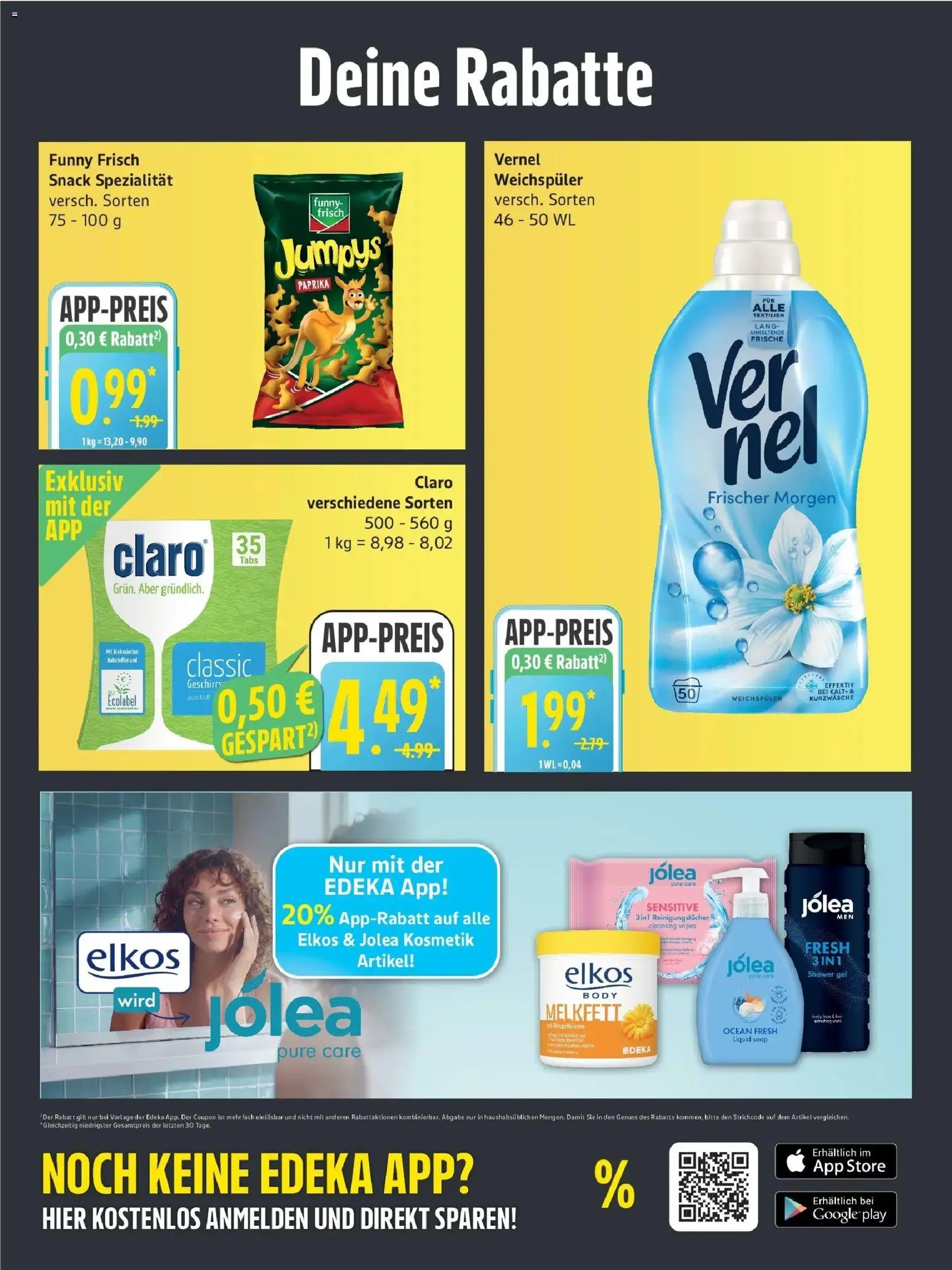 Edeka Prospekt Hamburg (ab 19.10.2026) » Angebote Online | Seite: 5 | Produkte: Funny frisch, Paprika, Shower Gel, Vernel