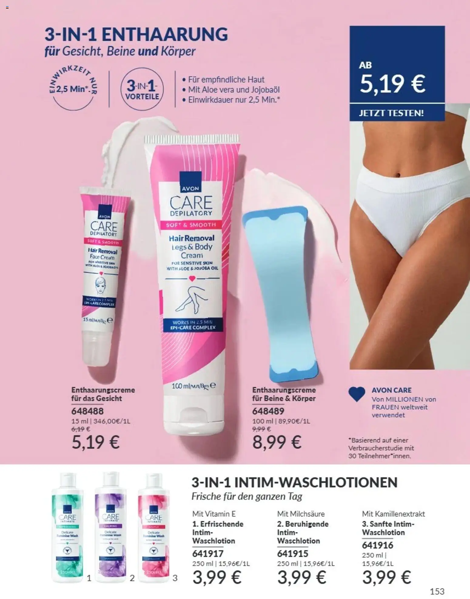 AVON Katalog August 2026 – gültig ab 08.08.2026 | Seite: 153 | Produkte: Enthaarungscreme