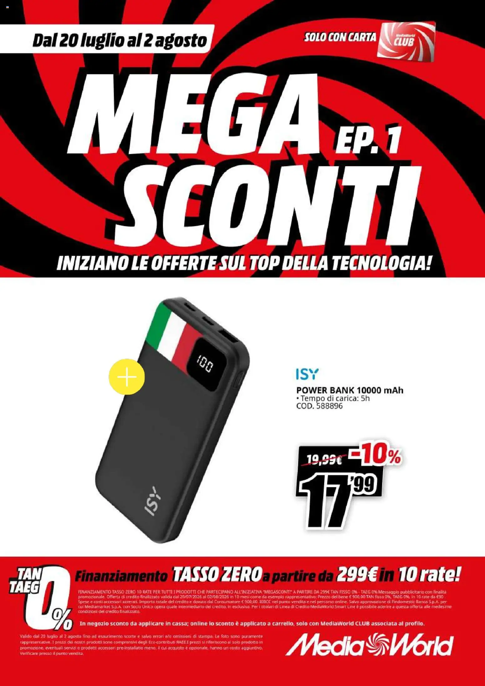 Volantino Media World del 20/07/2026 | Pagina: 28
