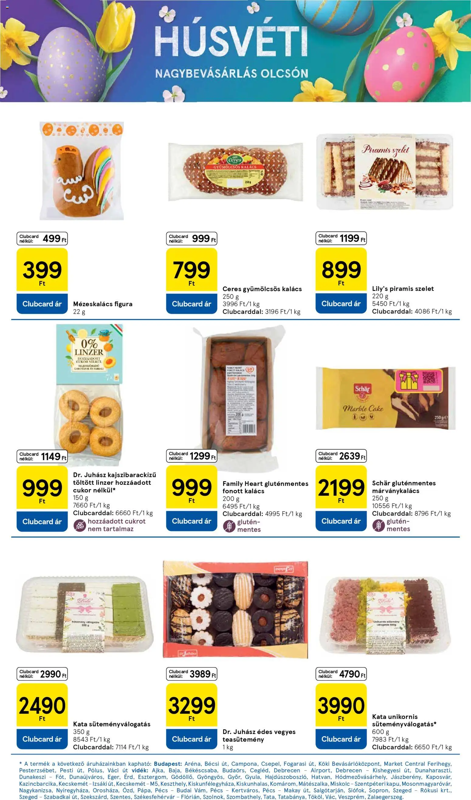 Tesco akciós ujság - amely érvényes a következő dátumtól: 2026.03.31. | Oldal: 12 | Termékek: Kalács, Linzer, Gluténmentes, Cukor