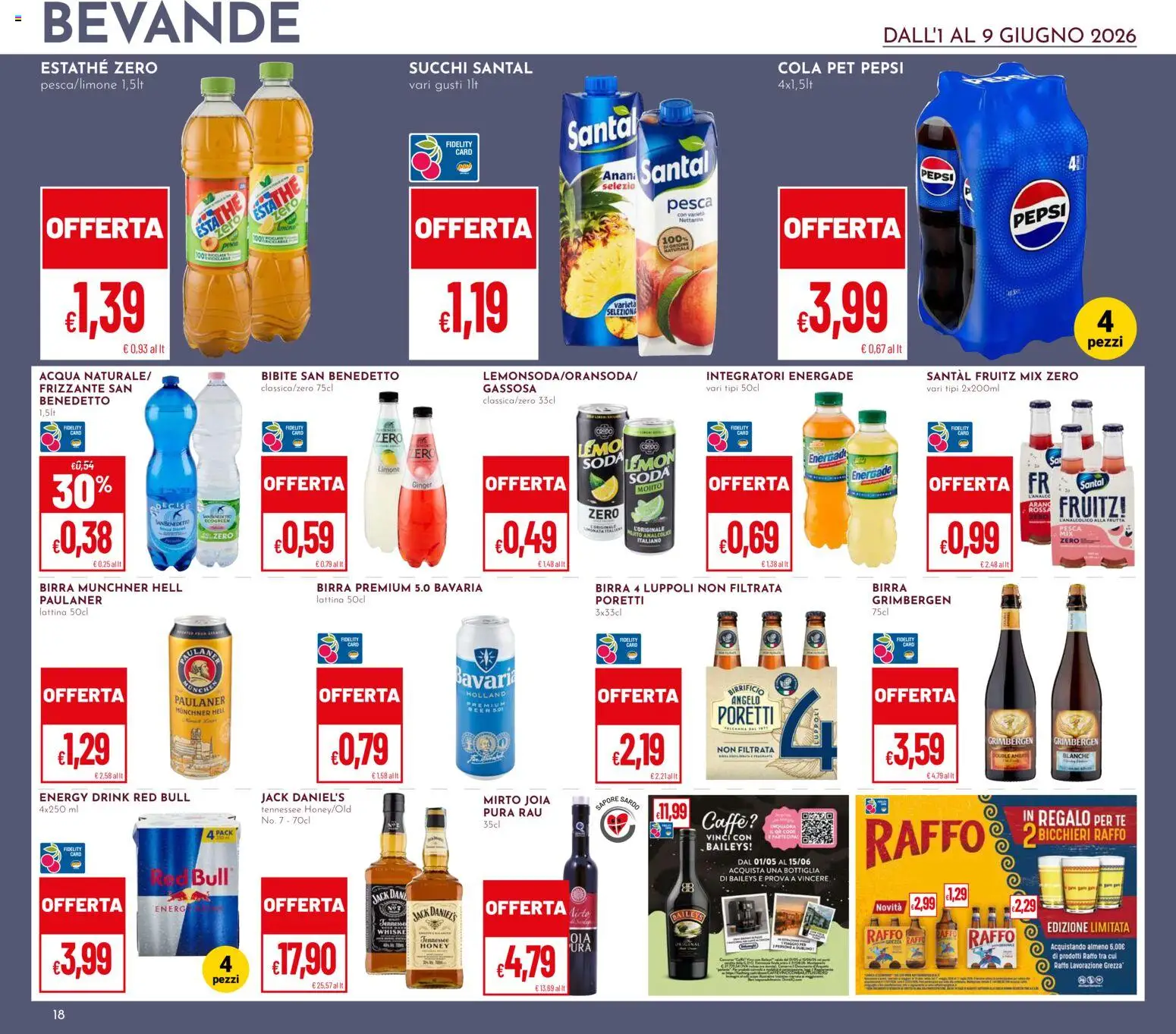 Volantino Pan del 01.06.2026 | Pagina: 18 | Prodotti: Caffè, Tè, Frutta, Pesca