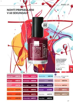 Avon katalog akcije – veljaven od 01.10.2026 | Stran: 57 | Izdelki: Lak za nohte, Lak