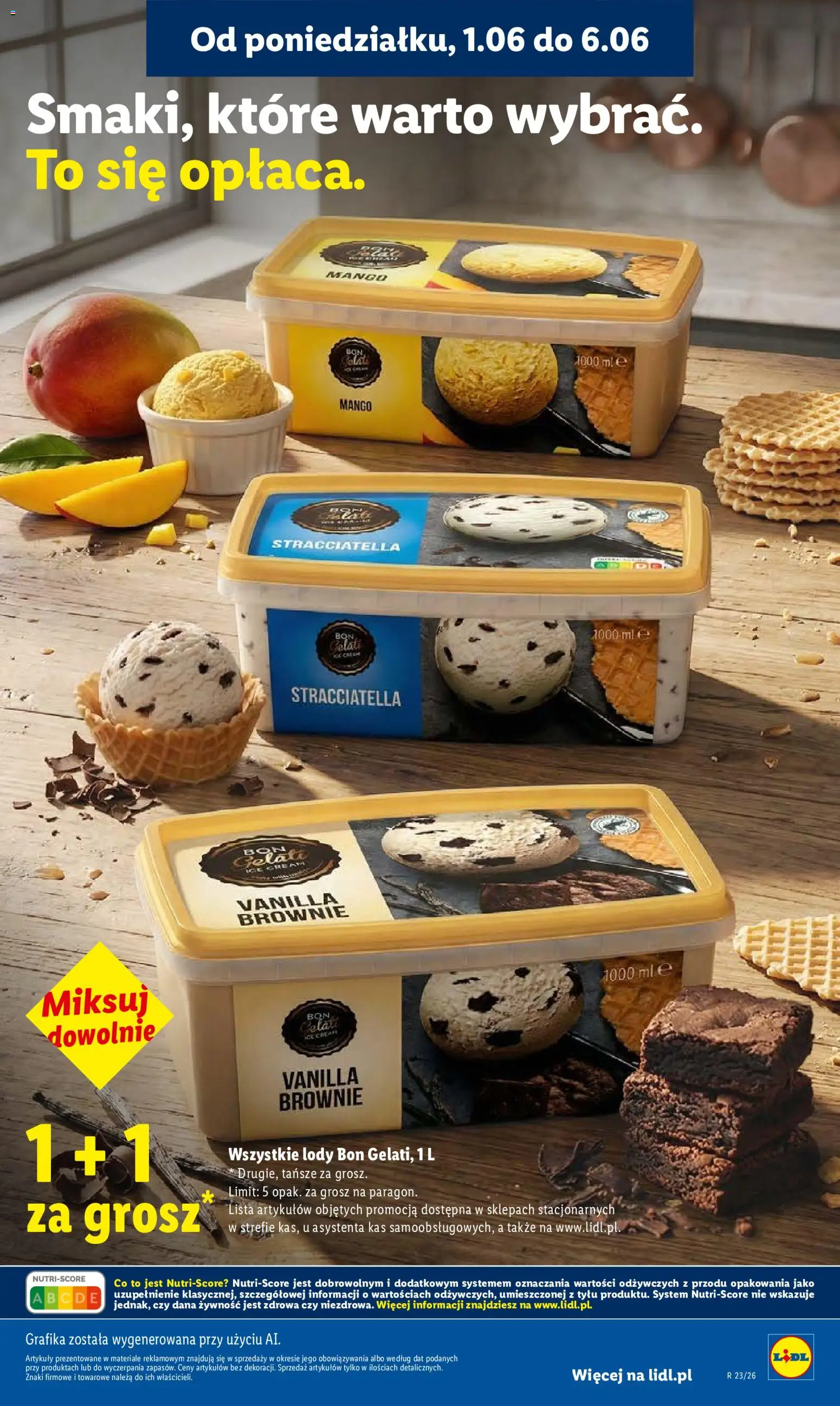 Lidl gazetka od 05.06.2026 | Strona: 61 | Produkty: Mango, Brownie, Lody