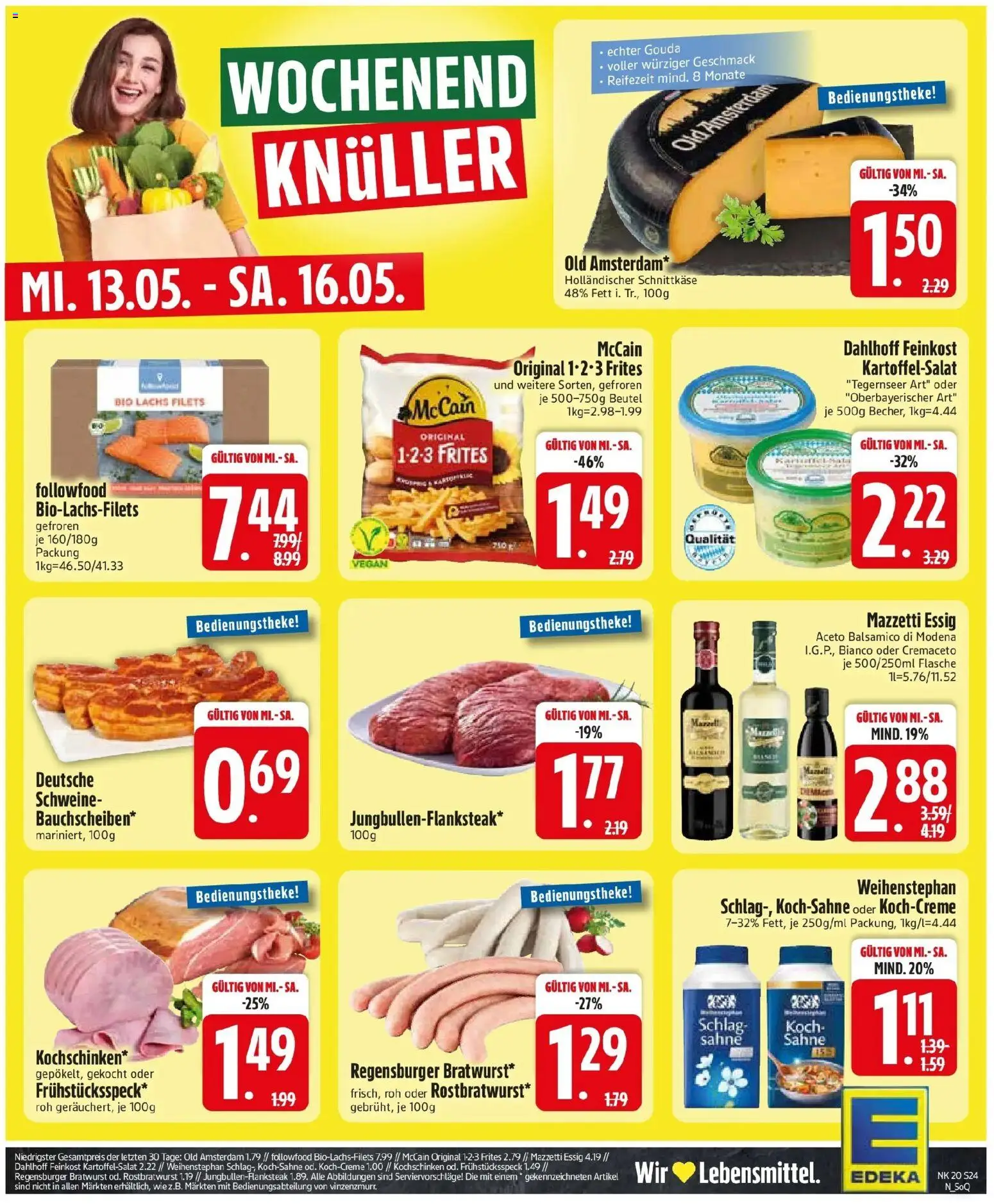 Edeka prospekt Vilgertshofen-Issing	 – gültig ab 10.05.2026 | Seite: 26 | Produkte: Balsamico, Gouda, McCain, Sahne