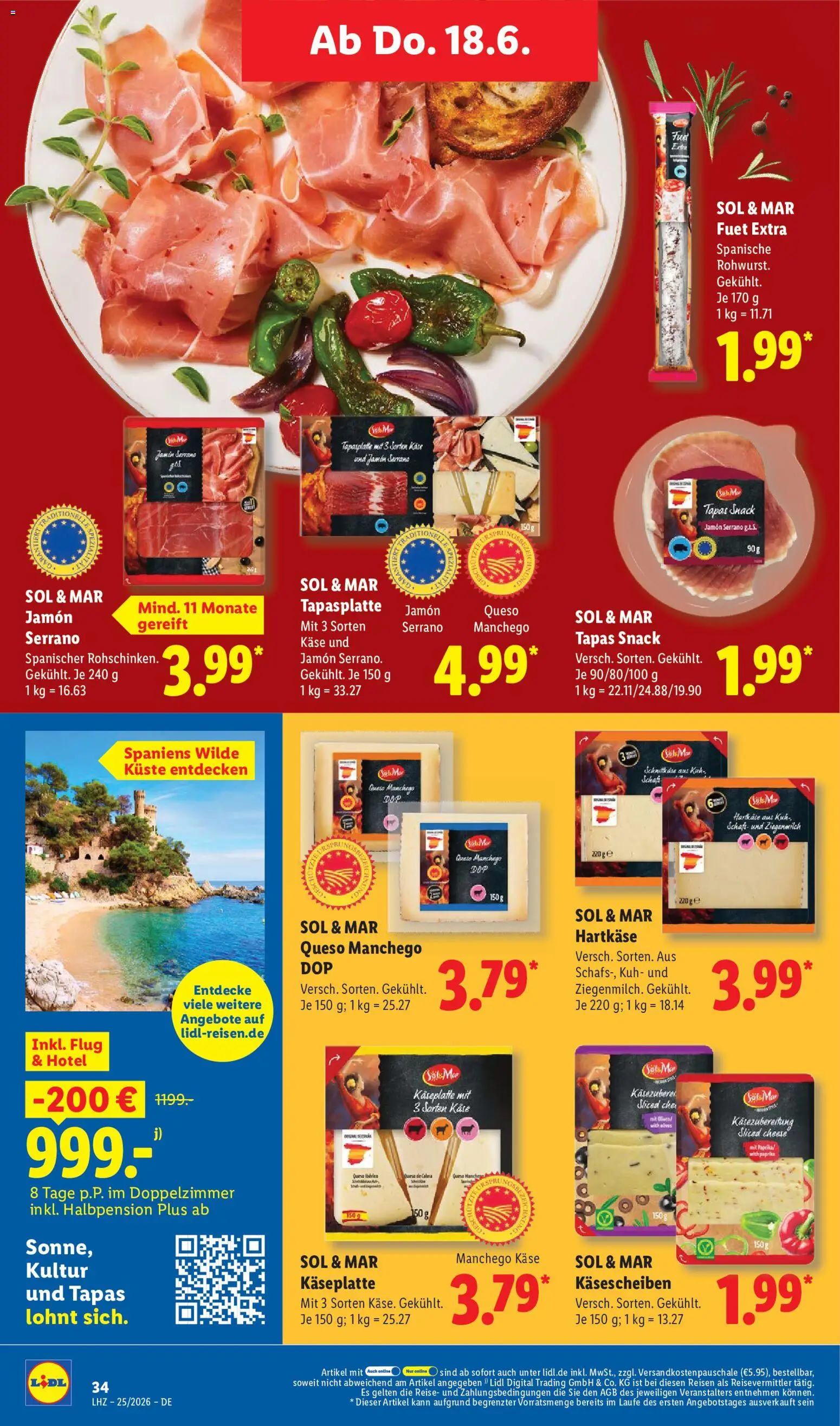 Lidl Prospekt – gültig ab 15.06.2026 | Seite: 52 | Produkte: Käse, Paprika