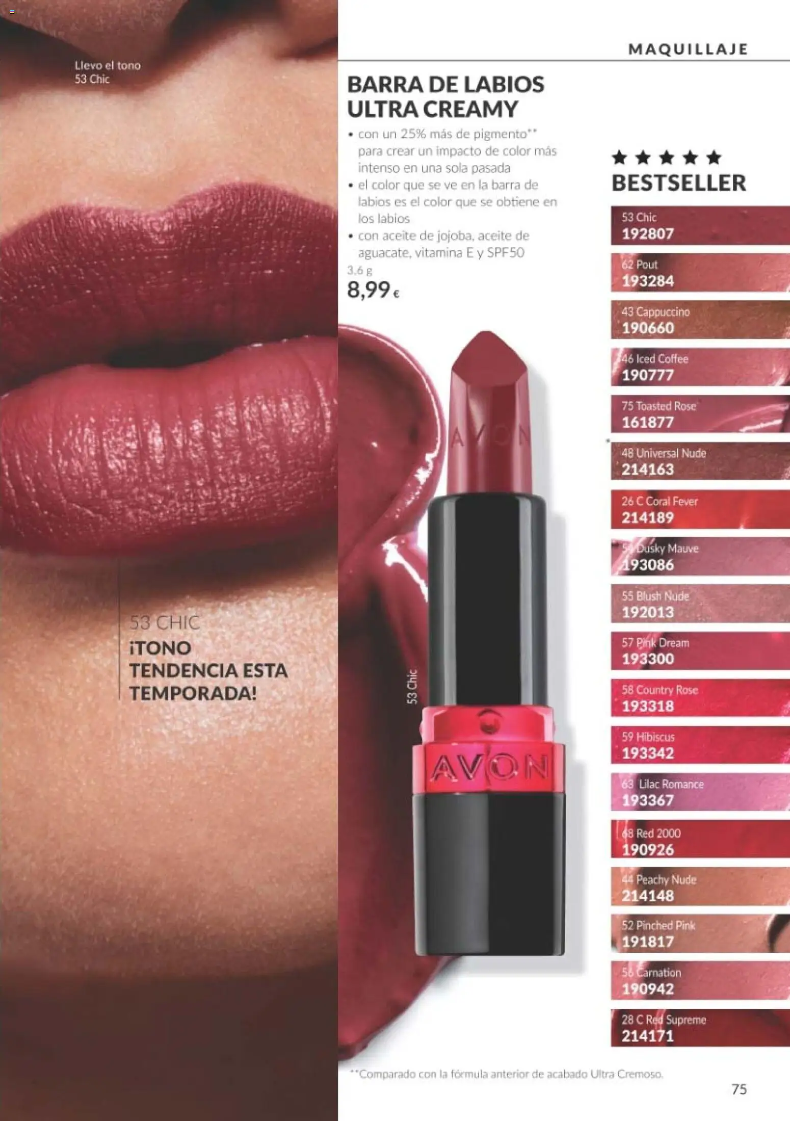 Catálogo AVON Black Friday │ válido desde el 01/11/2026 | Página: 75 | Productos: Maquillaje, Aceite, Barra de labios