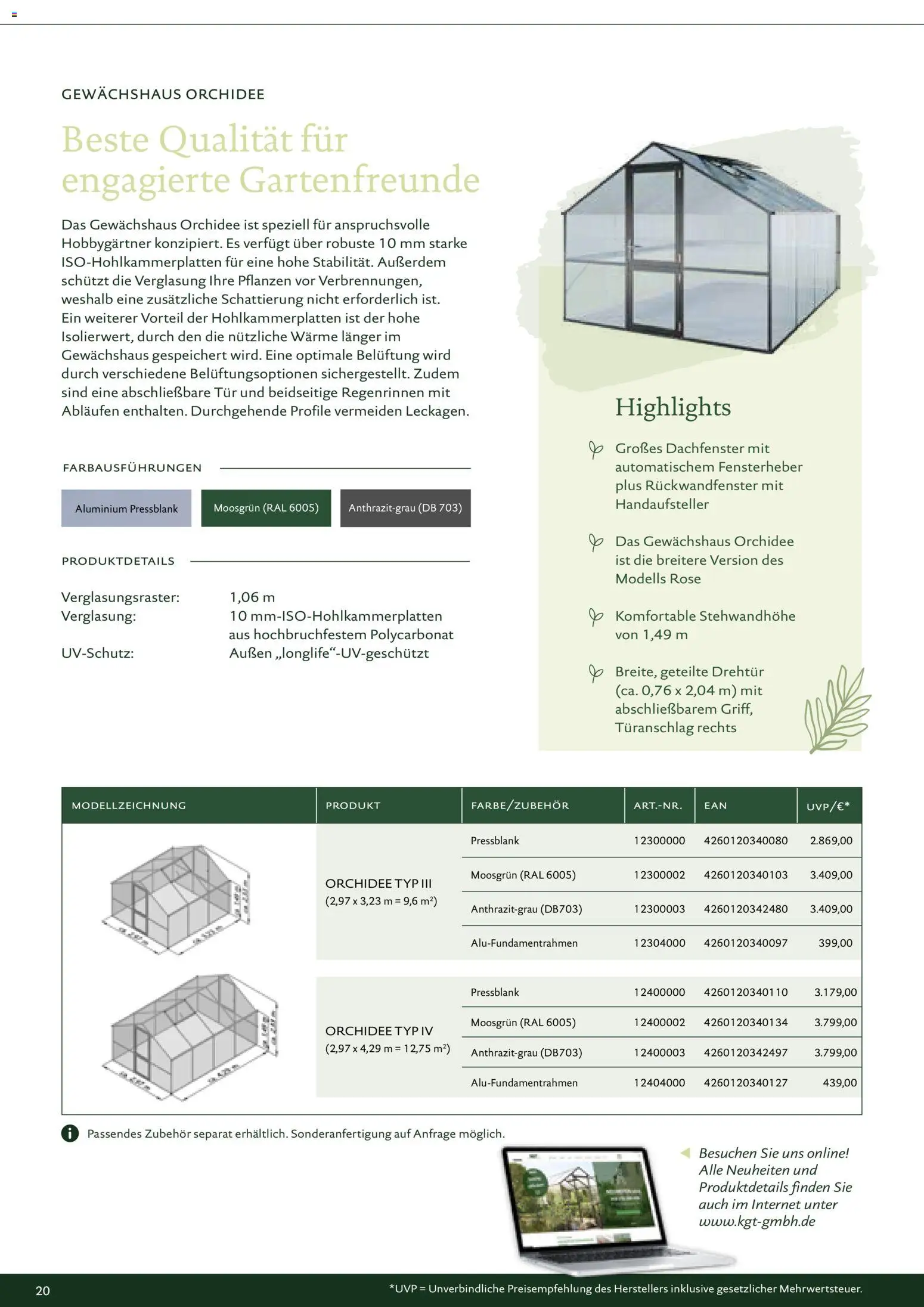 Dehner KGT – Kreative Gartentechnik – gültig ab 01.01.2026 | Seite: 20 | Produkte: Orchidee, Tür