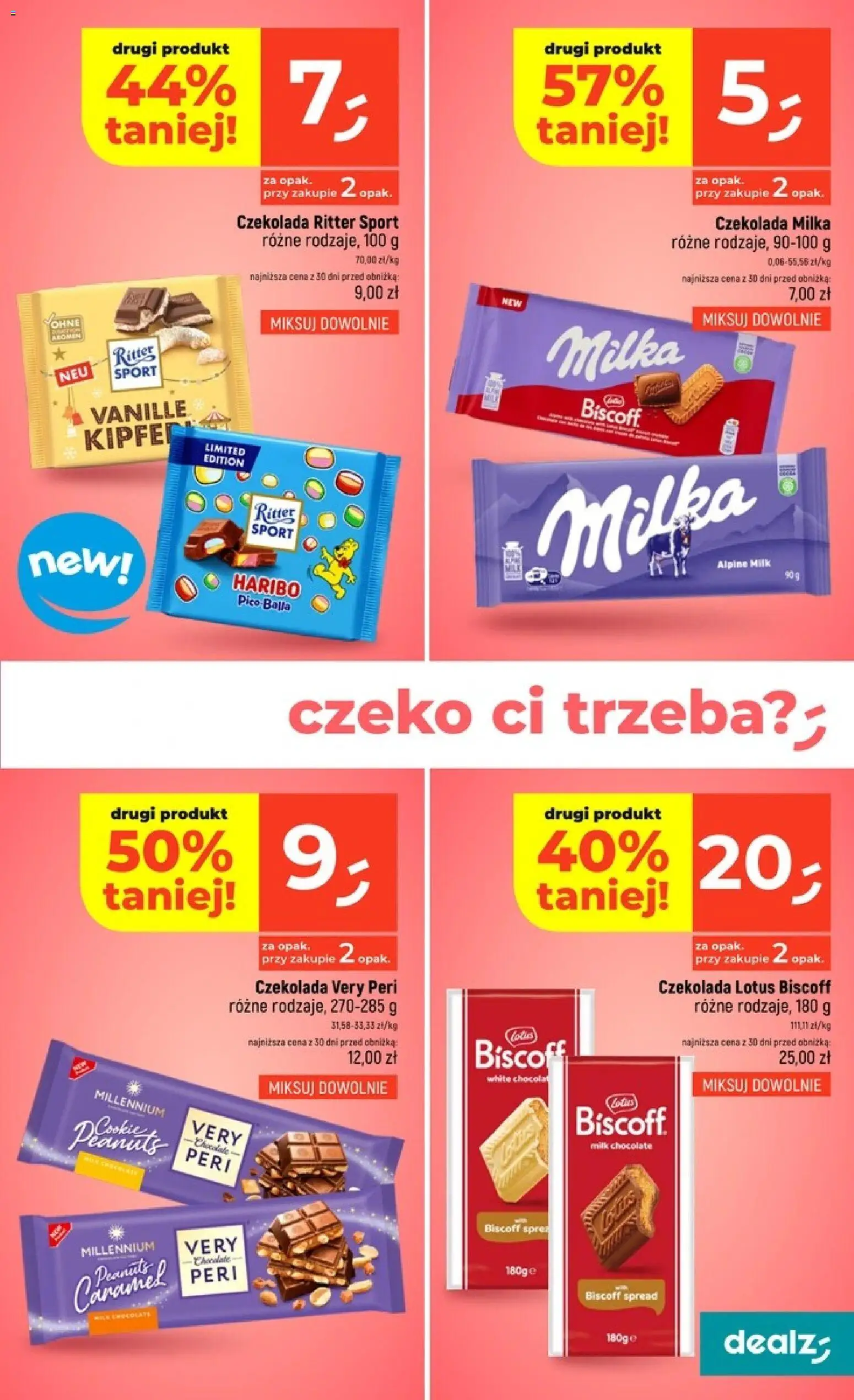 Dealz gazetka od 15.10.2026 | Strona: 23 | Produkty: Czekolada milka, Milka, Lotus, Czekolada