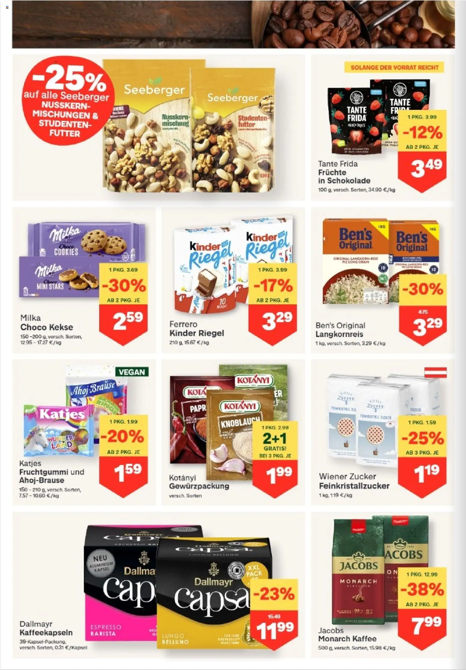 MPREIS Hohenems gültig ab 30.07.2026 | Seite: 6 | Produkte: Kekse, Zucker, Knoblauch, Kaffee