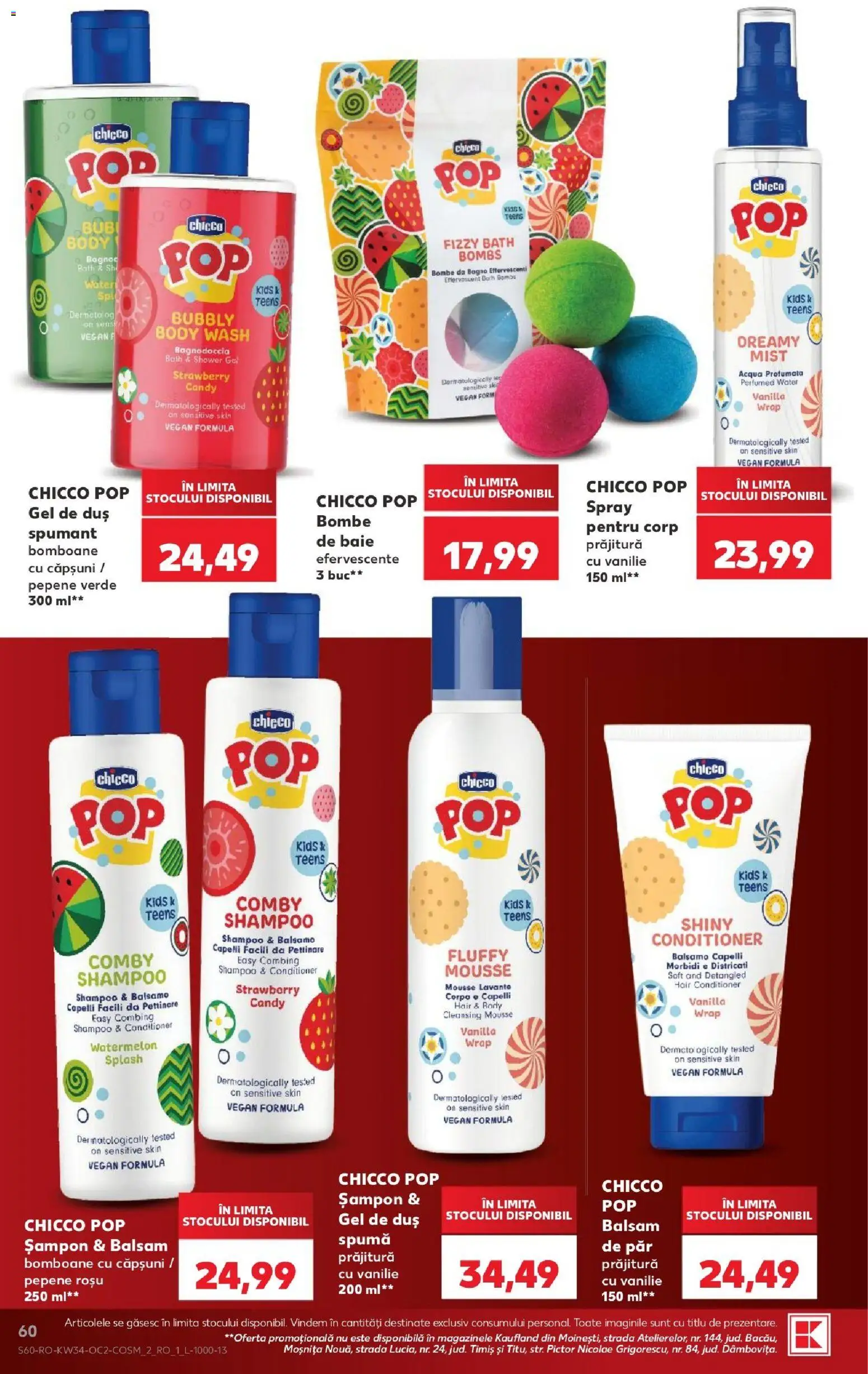 Noul catalog Kaufland – valabil de la 19.08.2026 | Pagină: 60 | Produse: Body, Duș, Balsam, Bomboane