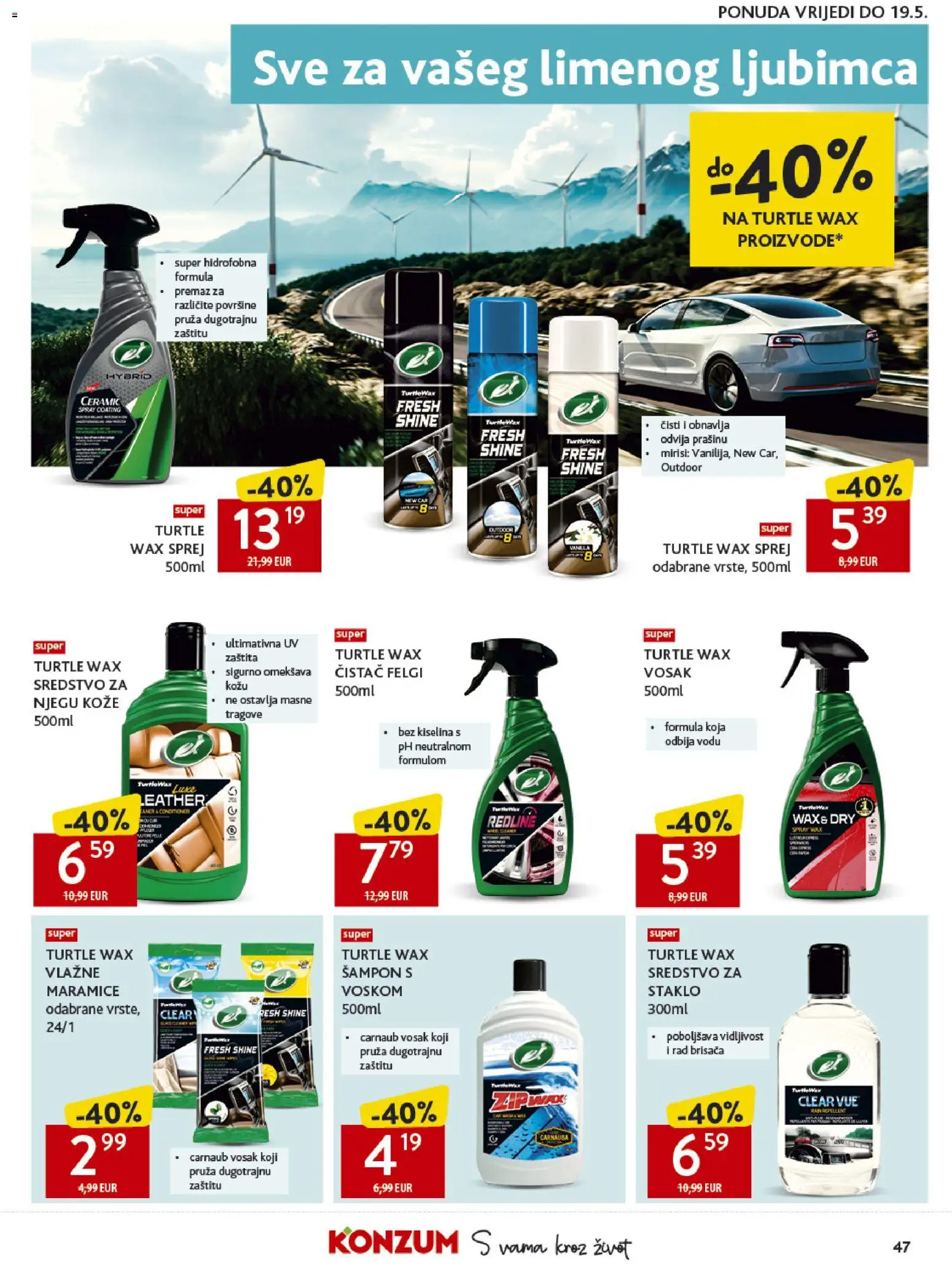 Konzum HR akciós ujság - amely érvényes a következő dátumtól: 06.05.2026 | Oldal: 47 | Termékek: Sampon