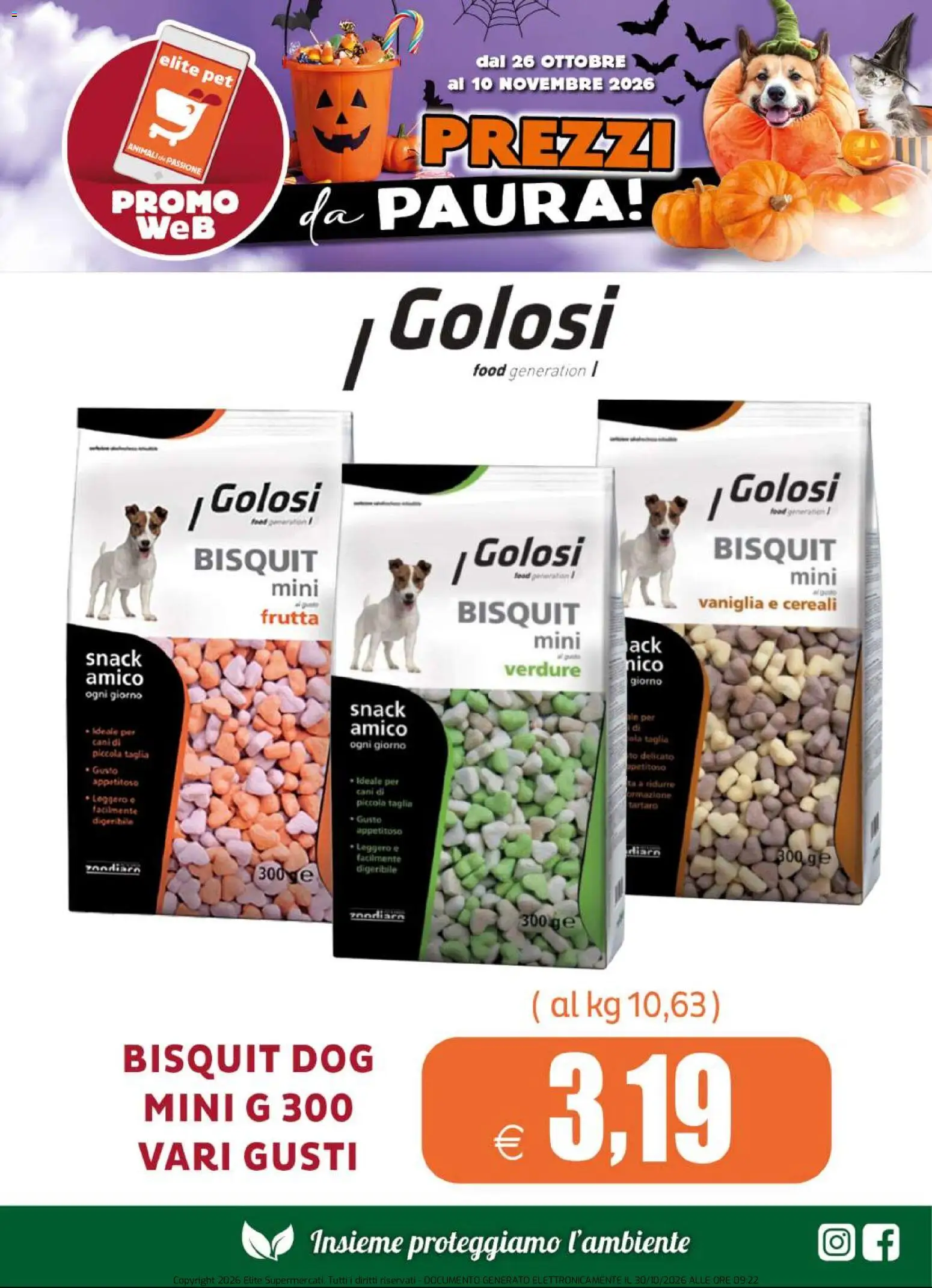 Volantino Elite Supermercati del 26/10/2026 | Pagina: 6 | Prodotti: Vaniglia, Cereali, Verdure, Frutta