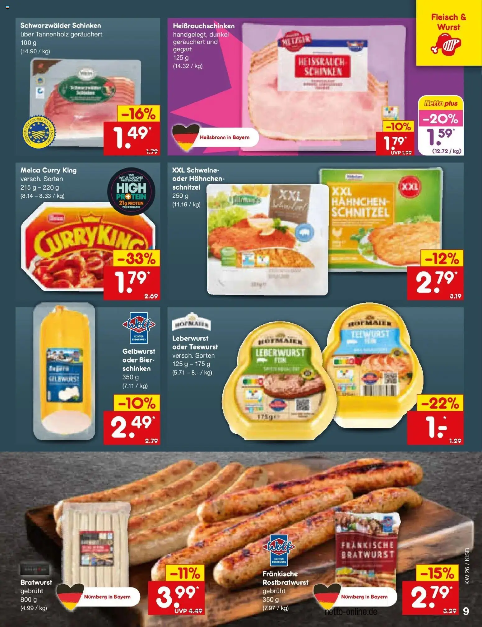 Netto Marken-Discount Prospekt Oberhaid – gültig ab 21.06.2026 | Seite: 11 | Produkte: Bier, Schnitzel, Wurst, Schinken