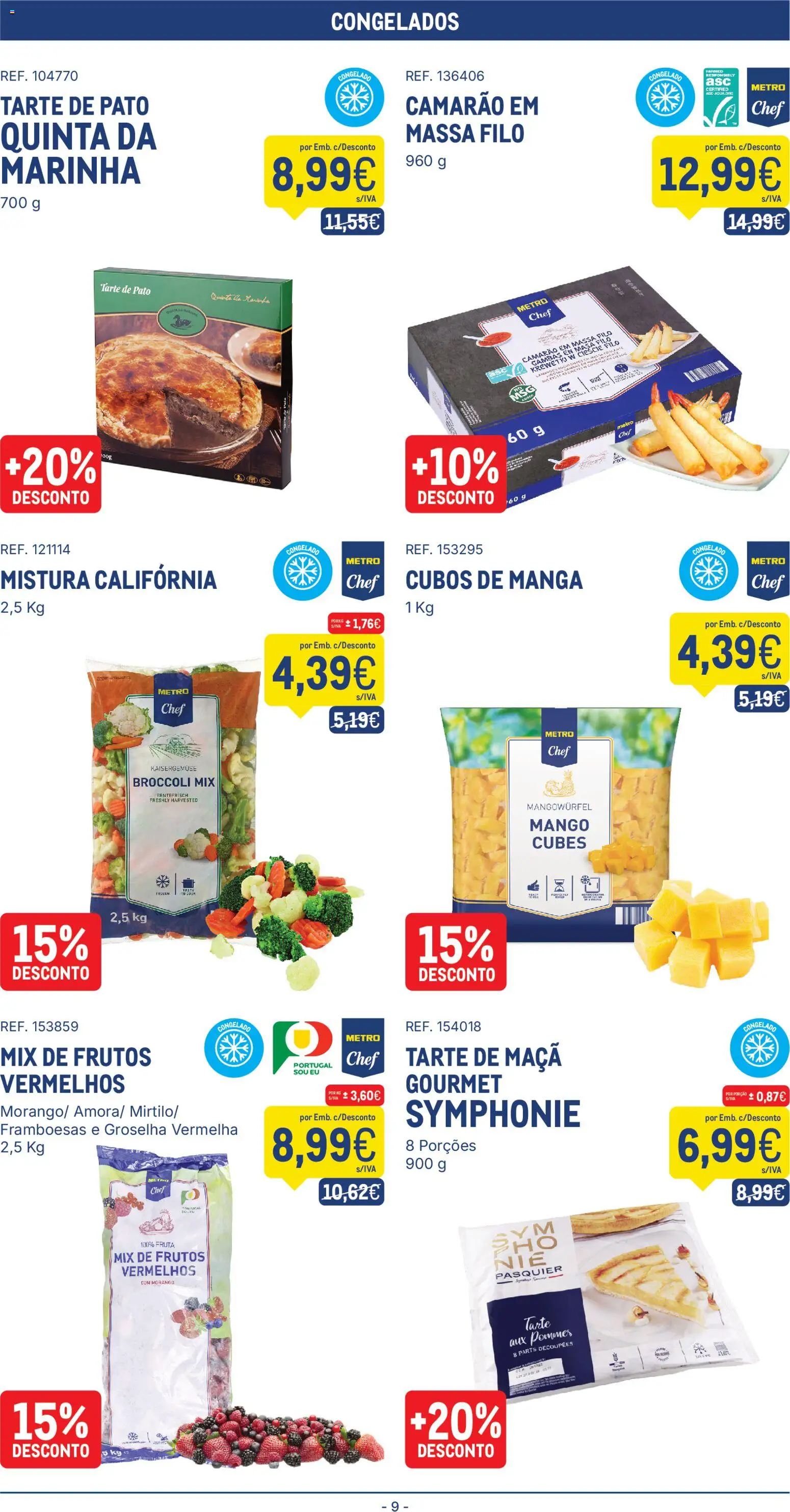 Makro folheto │ válido de 21/07/2026 | Página: 9 | Produtos: Framboesas, Maça, Tarte, Massa
