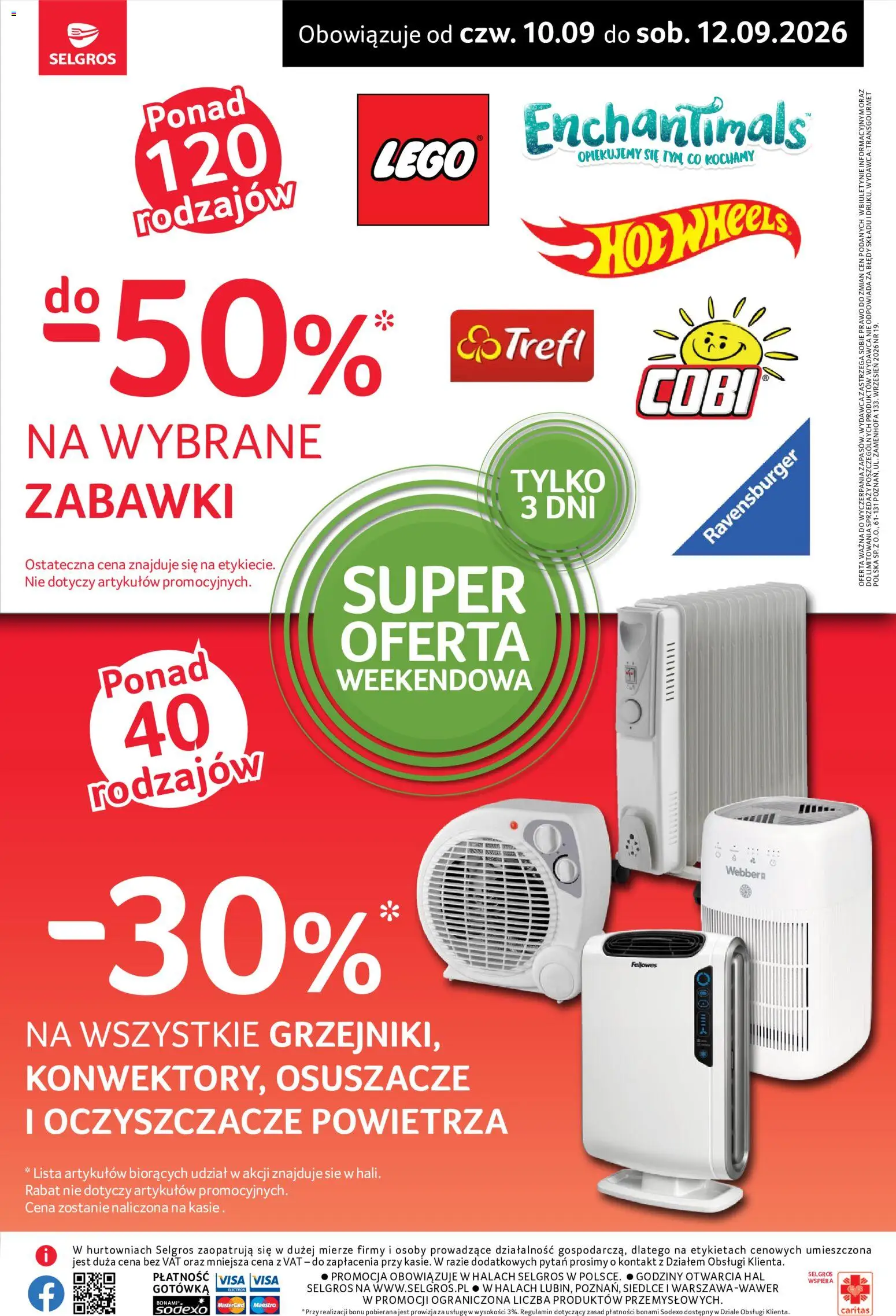 Selgros cash&carry gazetka - Oferta weekendowa od 10.09.2026 | Strona: 2 | Produkty: Zabawki, Lego