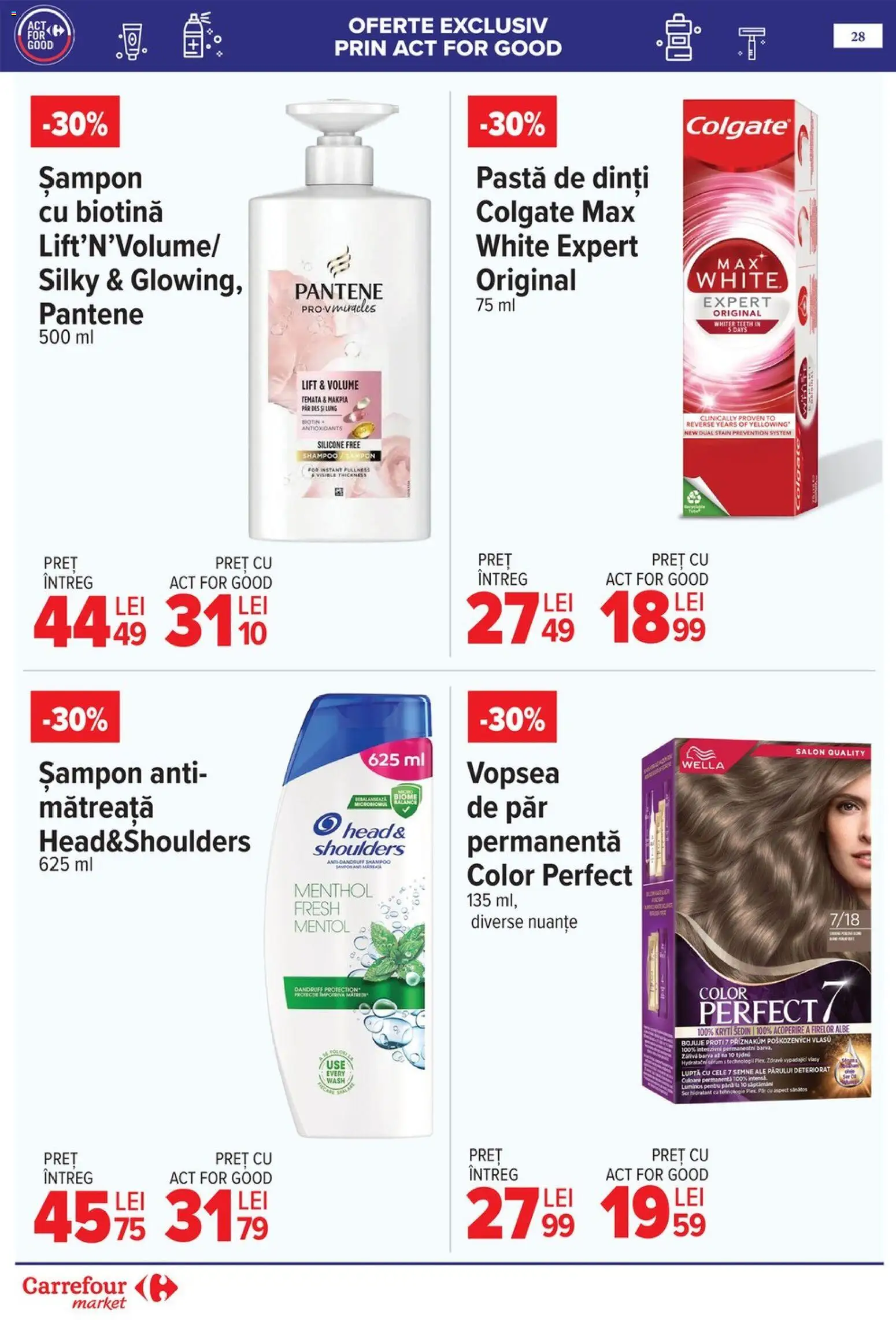 Noul catalog Carrefour – valabil de la 06.05.2026 | Pagină: 31 | Produse: Serum, Vopsea, Șampon, Pastă de dinți