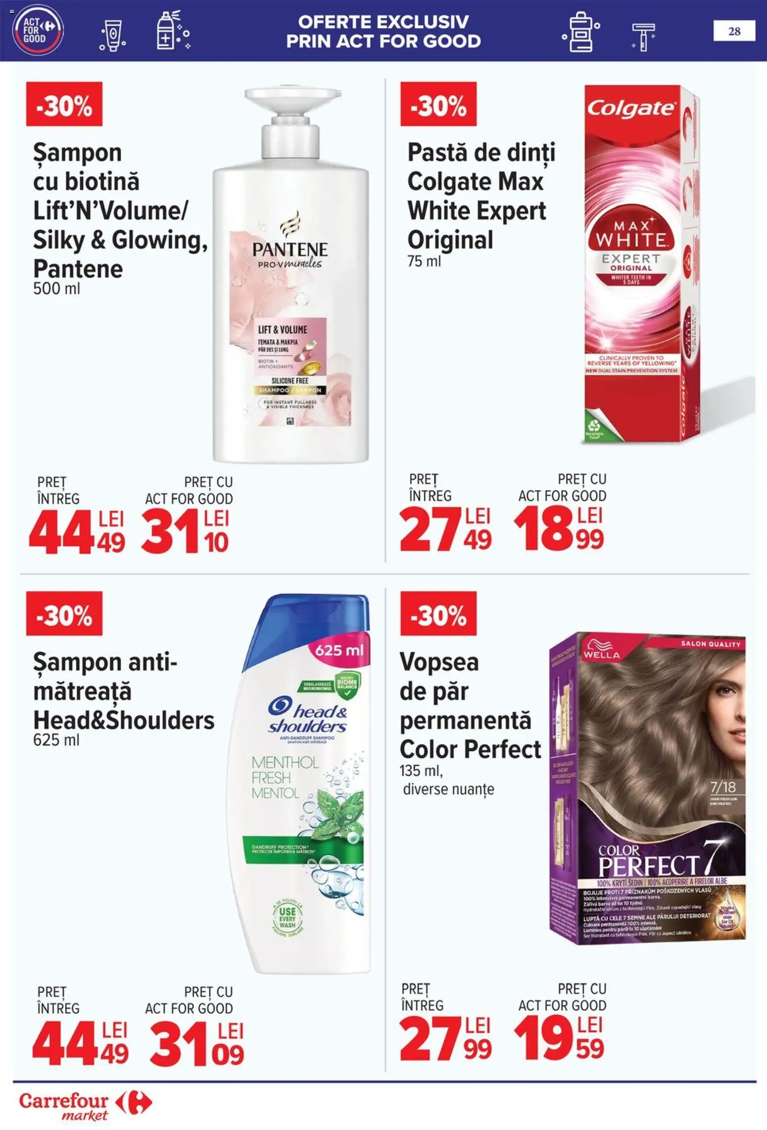 Noul catalog Carrefour – valabil de la 06.05.2026 | Pagină: 31 | Produse: Serum, Vopsea, Șampon, Pastă de dinți