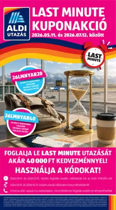 Aldi Utazás katalógus - amely érvényes a következő dátumtól: 21.05.2026
