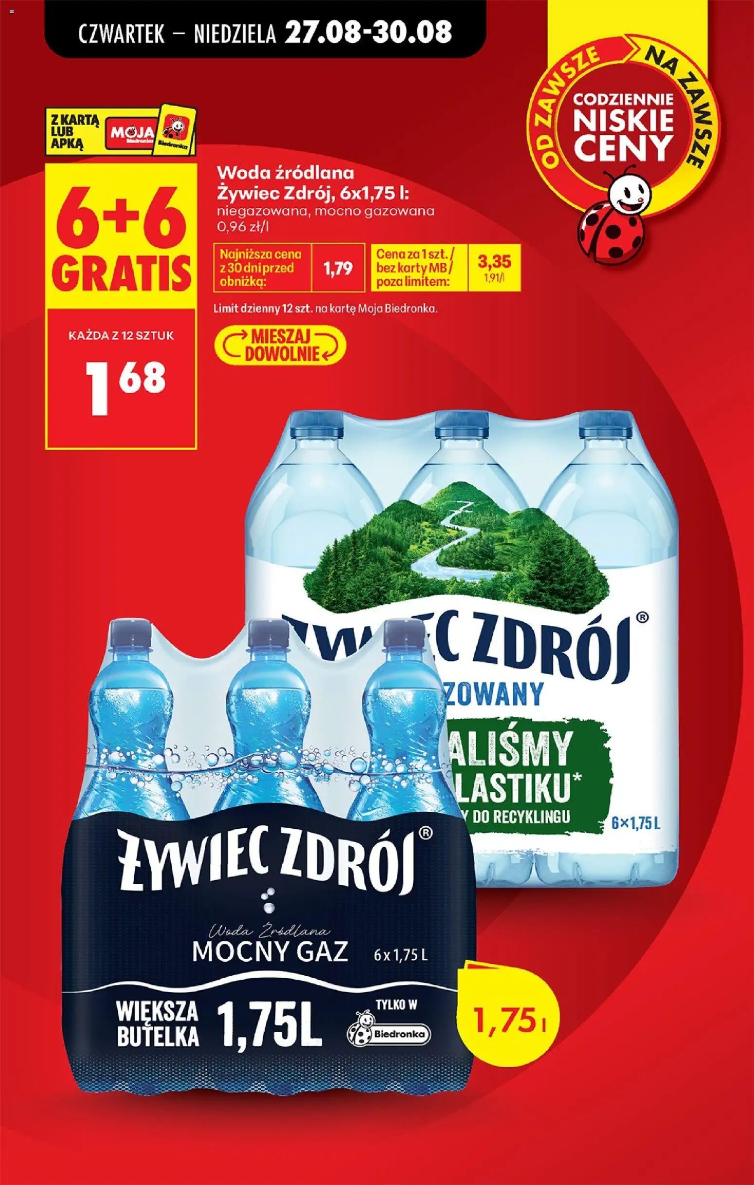 Biedronka Polsko leták - Codziennie niskie ceny od 27.08.2026 | Strana: 10 | Produkty: Karty