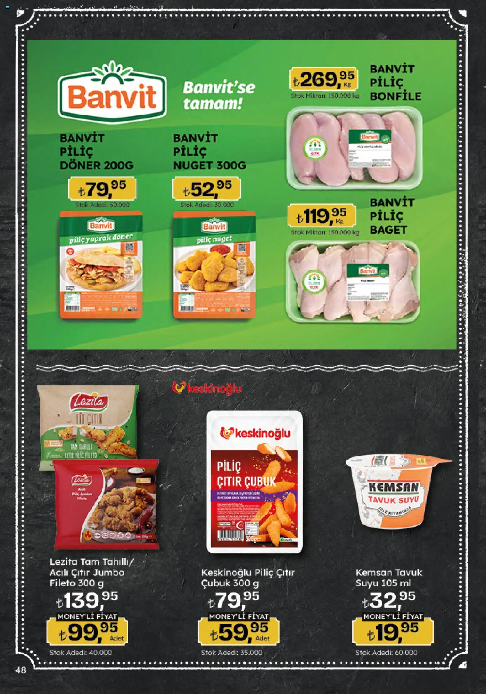 Migros Katalog - Migroskop - 04.06.2026 tarihinden itibaren geçerlidir | Sayfa: 48 | Ürünler: Tavuk suyu, Döner, Piliç