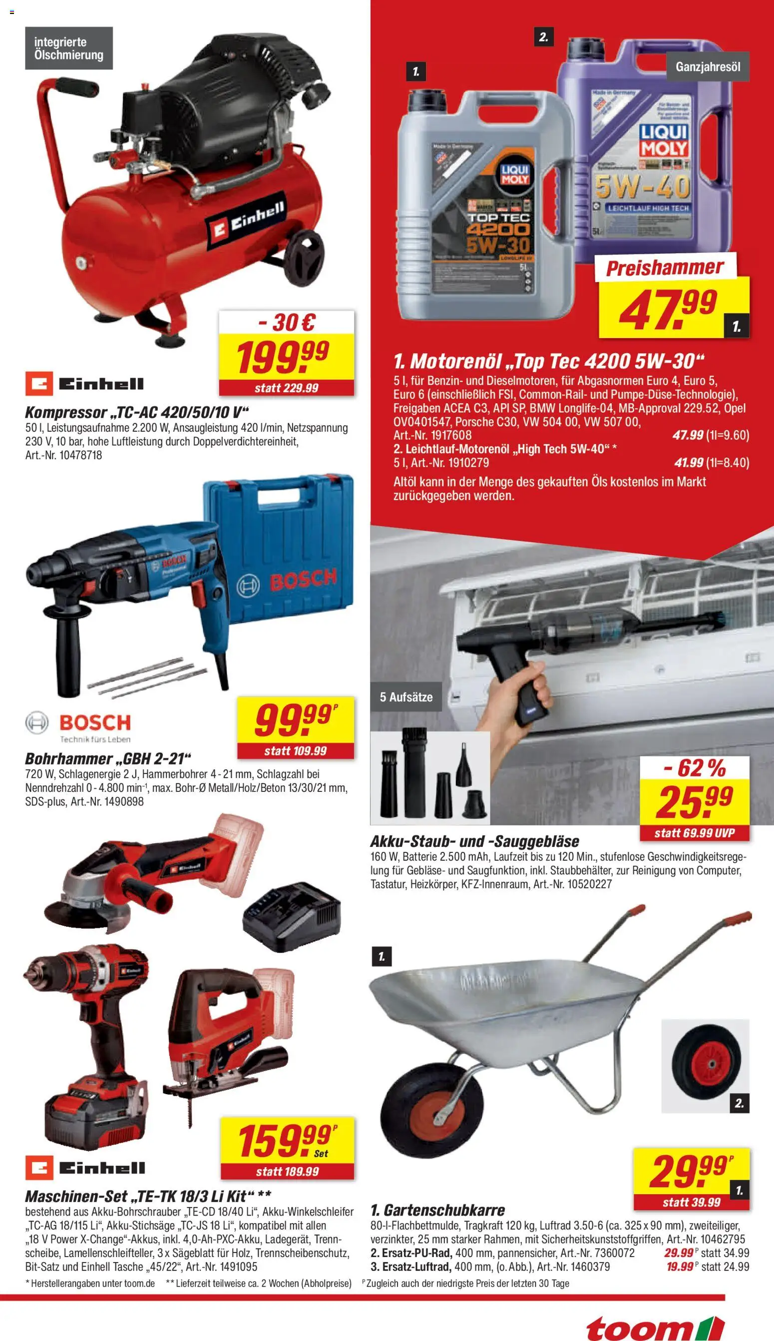Toom Baumarkt Prospekt 	 – gültig ab 16.05.2026 | Seite: 19 | Produkte: Top, Bosch, Tasche, Batterie
