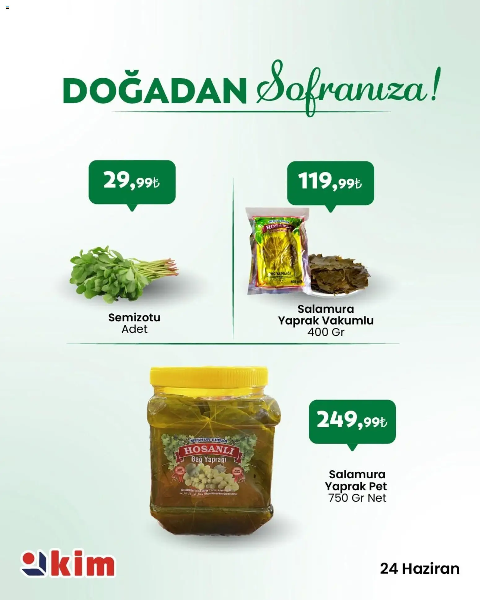 Kim Market - Sebze ve meyve - 24 Haziran 2026 tarihinden itibaren geçerlidir | Sayfa: 2