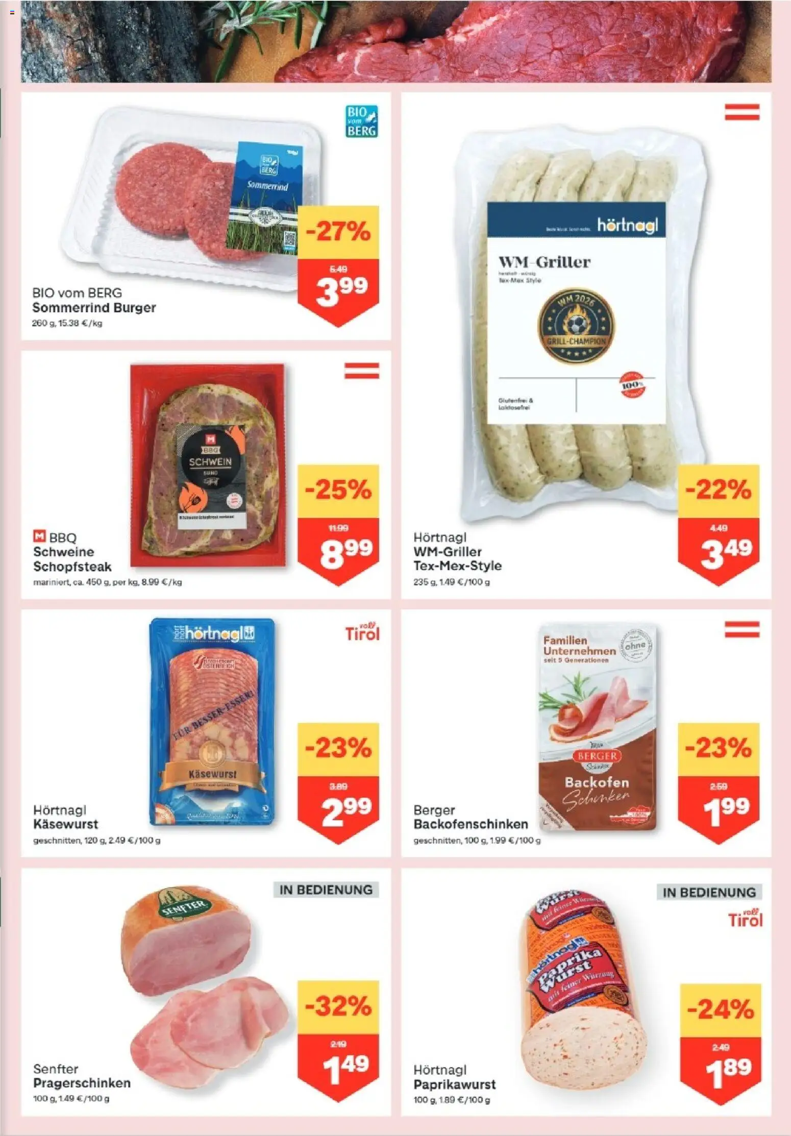 MPREIS Hohenems gültig ab 16.07.2026 | Seite: 3 | Produkte: Wurst
