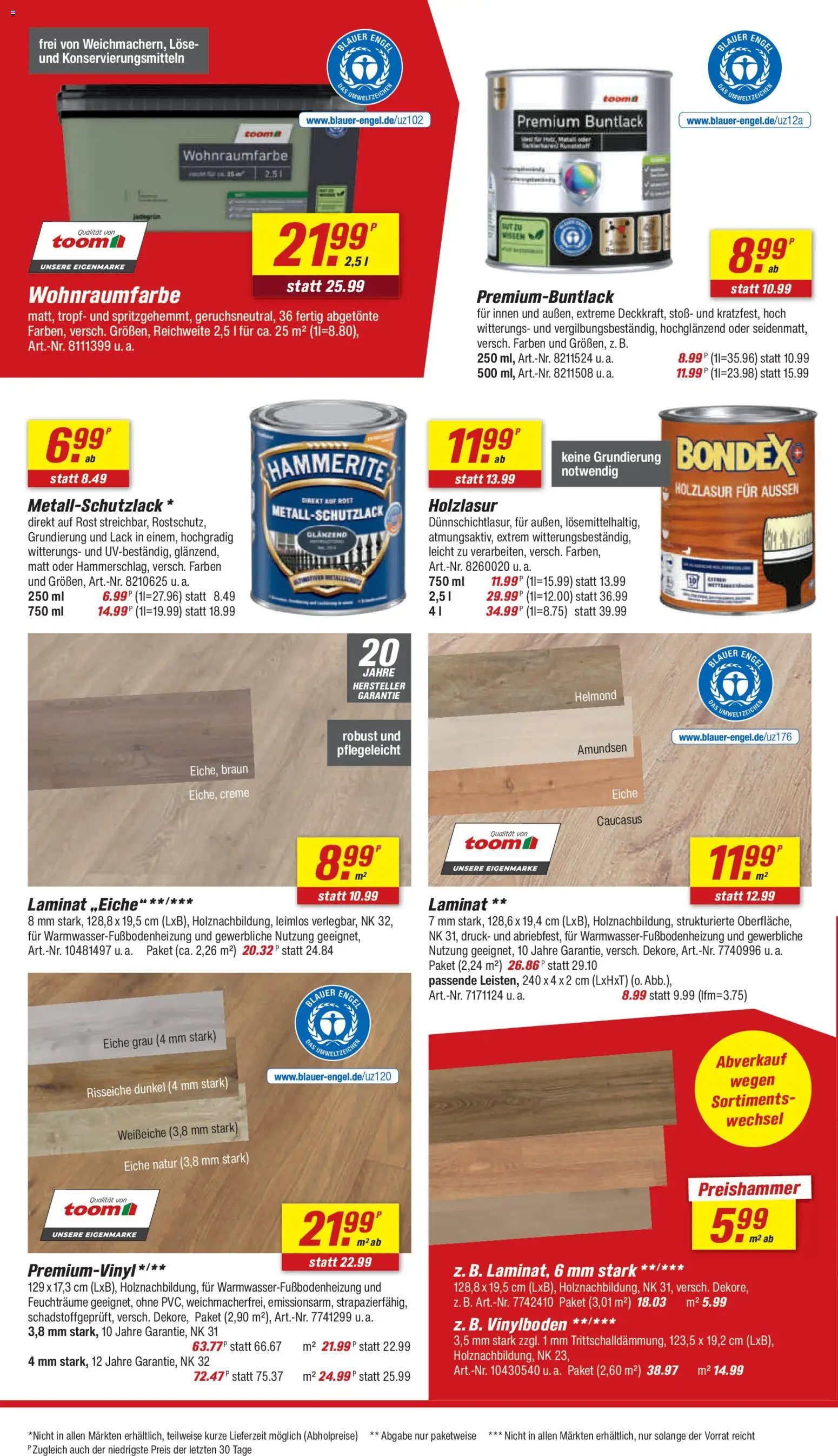 Toom Baumarkt Prospekt – gültig ab 01.08.2026 | Seite: 8 | Produkte: Creme