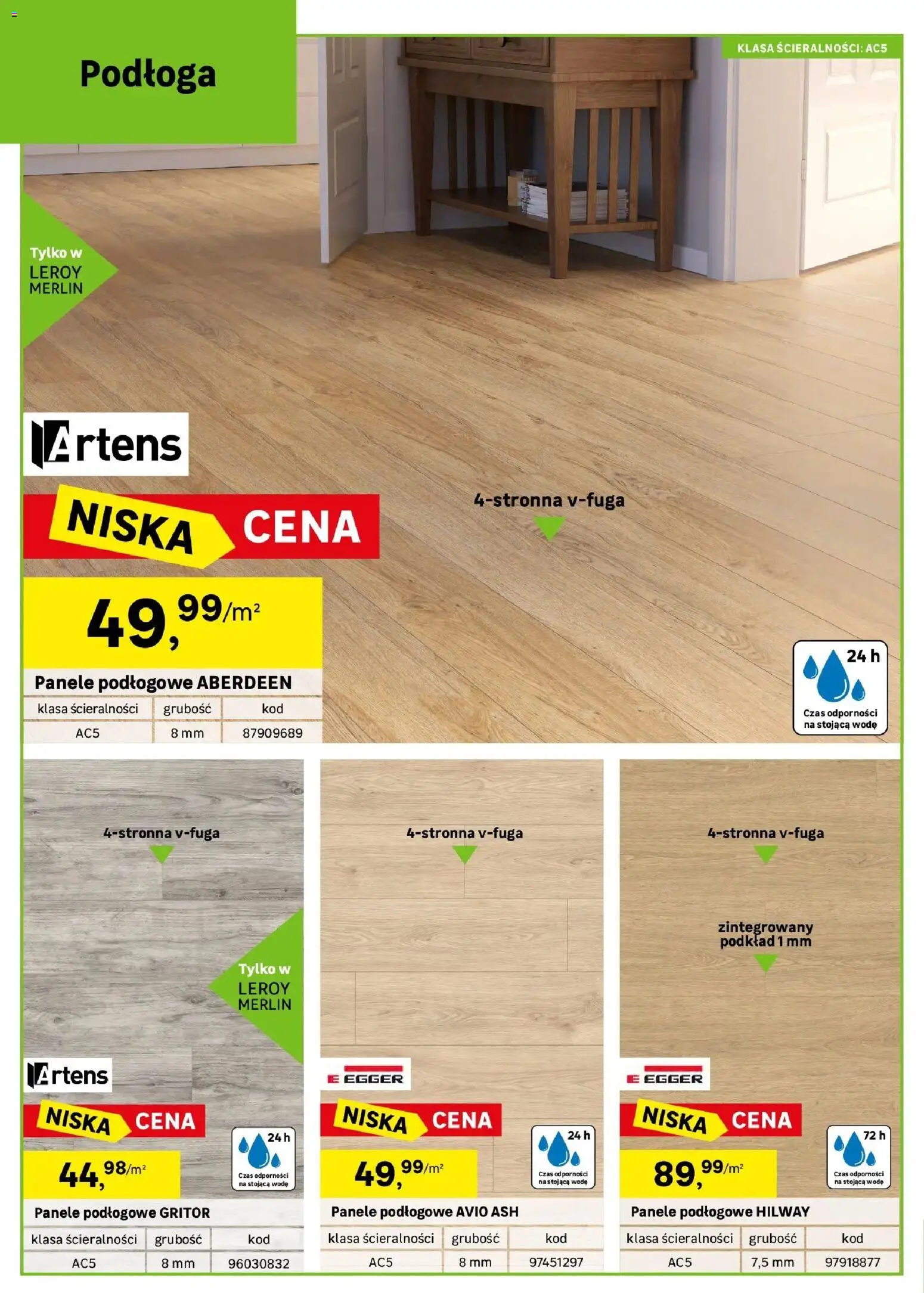 Leroy Merlin gazetka od (15.07.2026 - 11.08.2026) | Strona: 4 | Produkty: Panele podłogowe