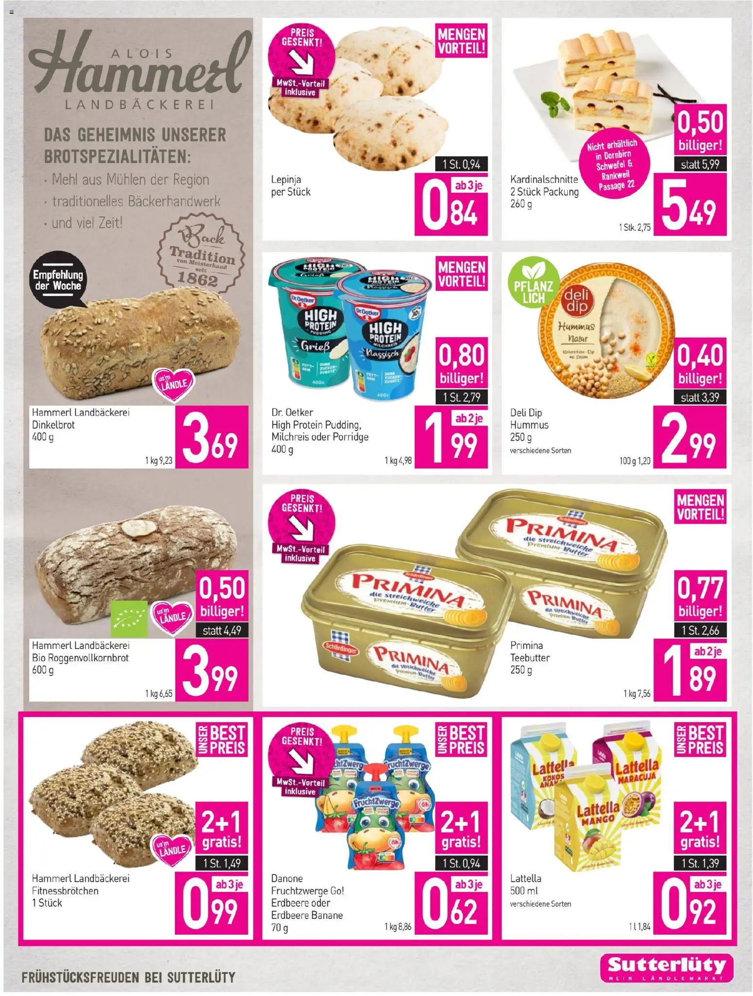 Sutterlüty Flugblatt gültig ab 02.07.2026 | Seite: 9 | Produkte: Zucker, Mango, Butter
