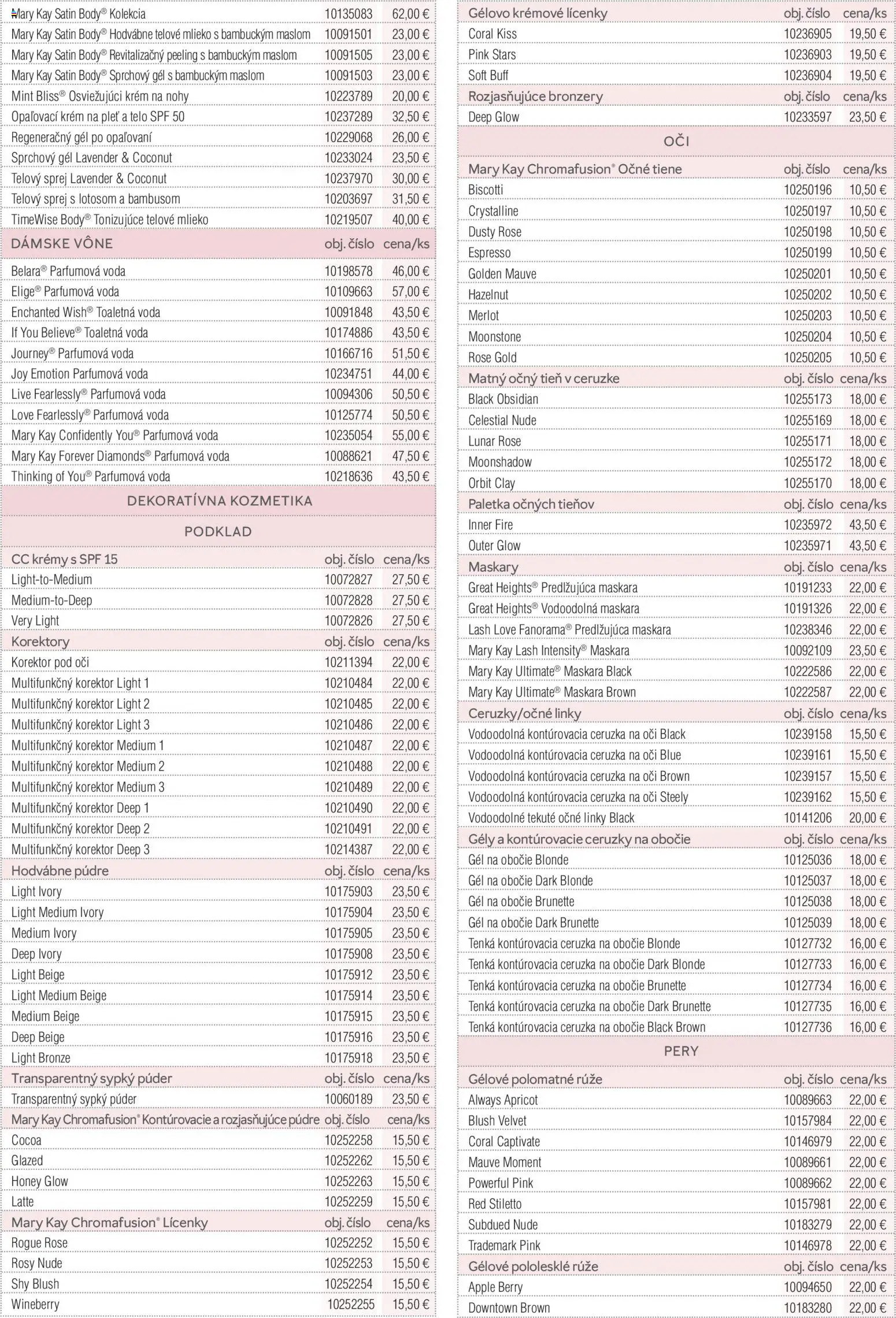 Nové Mary Kay akcie – leták je platný od 30.09.2026 | Strana: 47 | Produkty: Púder, Apple, Telové mlieko, Krém