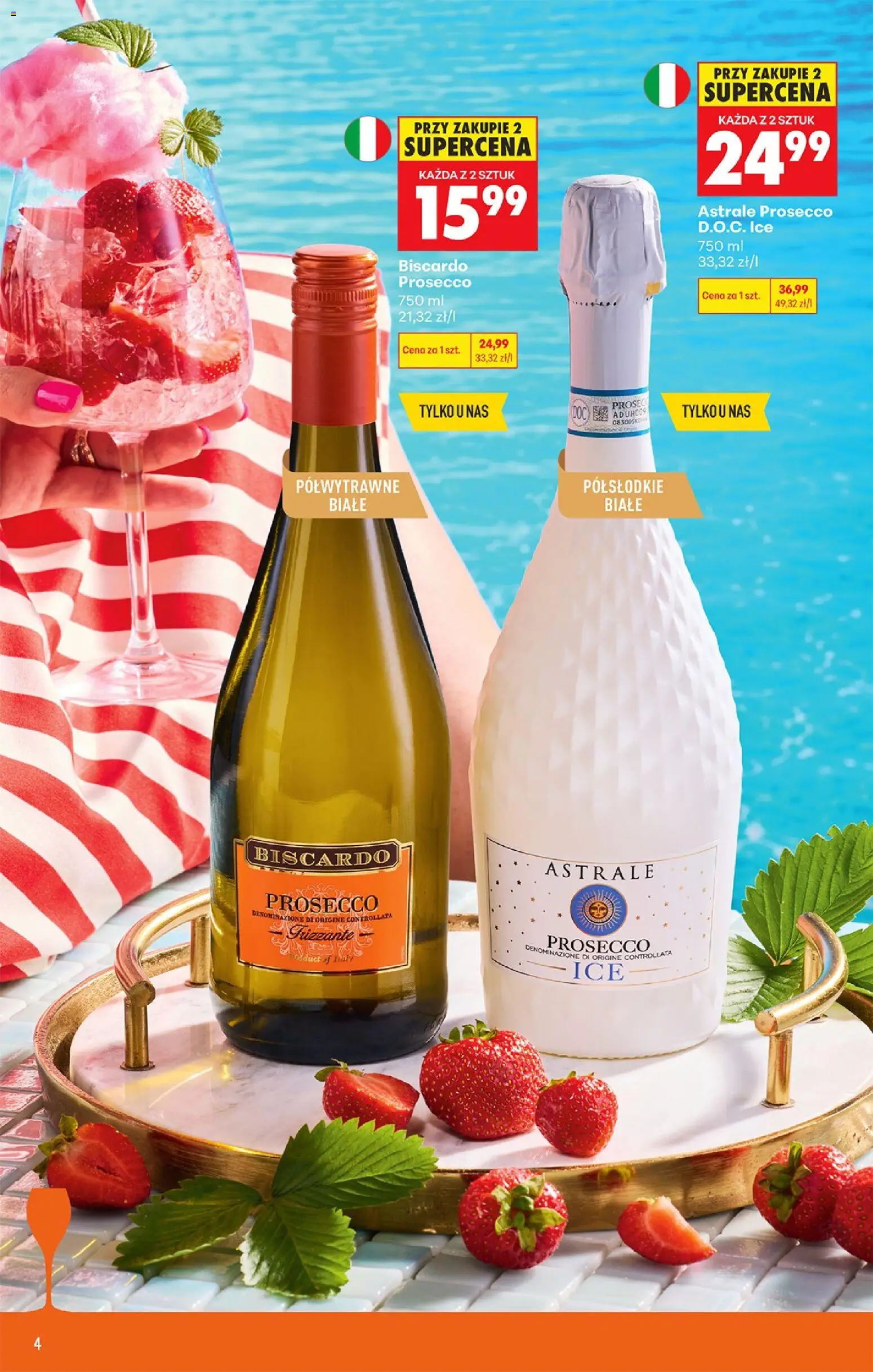 Biedronka gazetka - Czas na toast od 13.07.2026 | Strona: 4 | Produkty: Prosecco