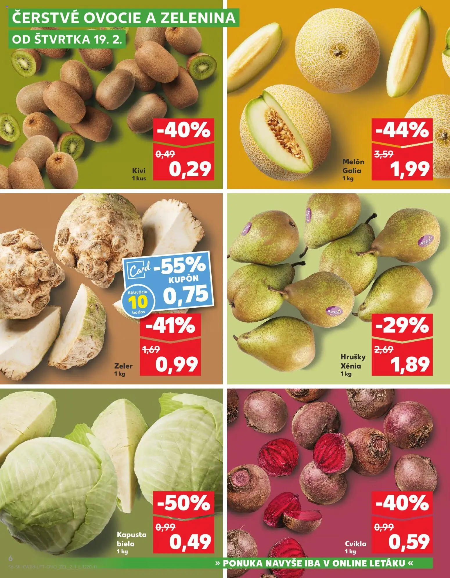 Kaufland SK akciós ujság - amely érvényes a következő dátumtól: 2026.02.19. | Oldal: 6