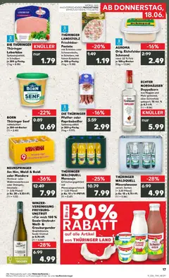 Kaufland Prospekt Leinefelde-Worbis ab 15.06.2026 gültig | Seite: 2 | Produkte: Milch, Weißwein, Pfeffer, Schinken