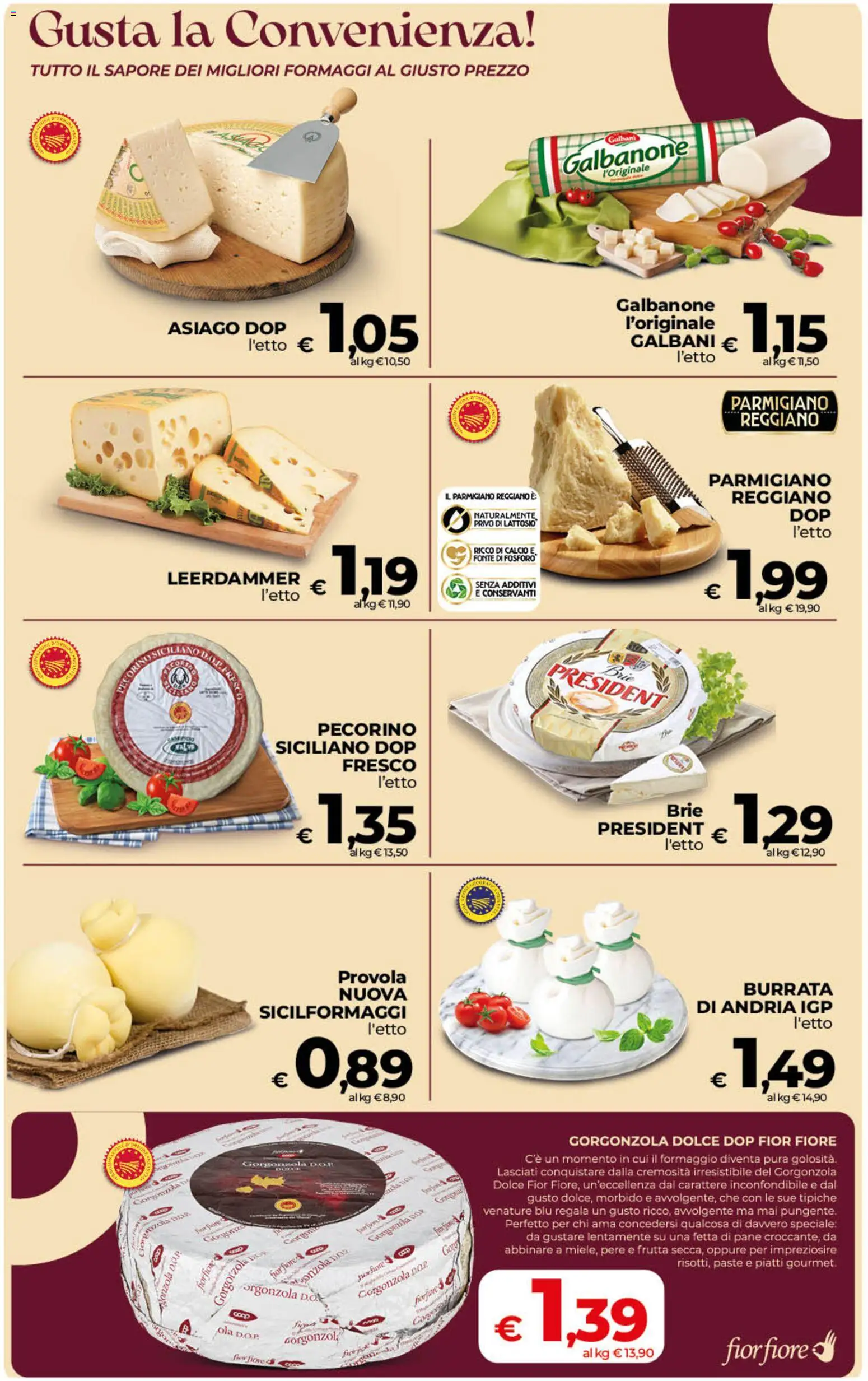Volantino COOP del 22/09/2026 | Pagina: 10 | Prodotti: Pere, Provola, Parmigiano, Pecorino