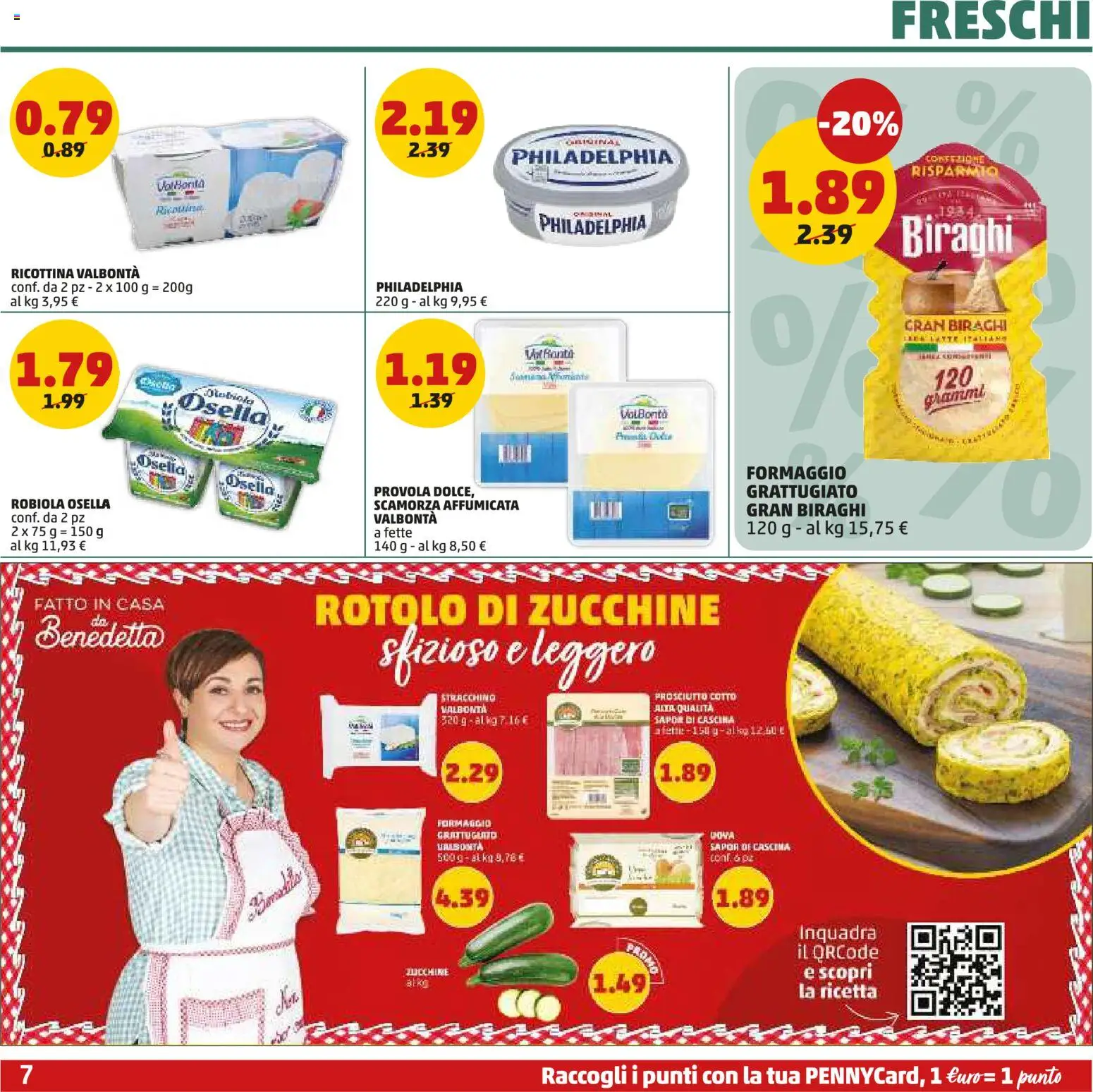 Volantino PENNY del 04.06.2026 | Pagina: 7 | Prodotti: Prosciutto Cotto, Prosciutto, Provola, Zucchine
