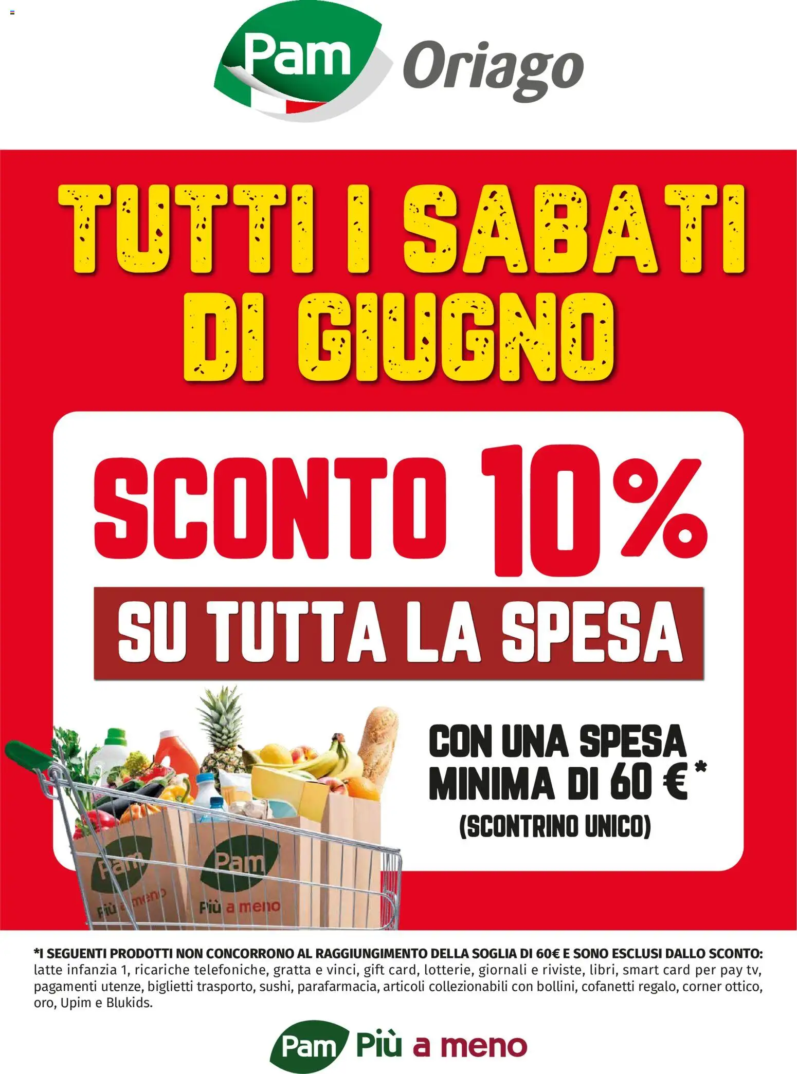Volantino PAM del 01.06.2026 | Pagina: 1 | Prodotti: Latte
