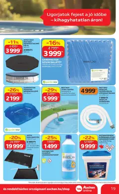 Auchan Kertészet és Szabadidő - amely érvényes a következő dátumtól: 16.04.2026 | Oldal: 19