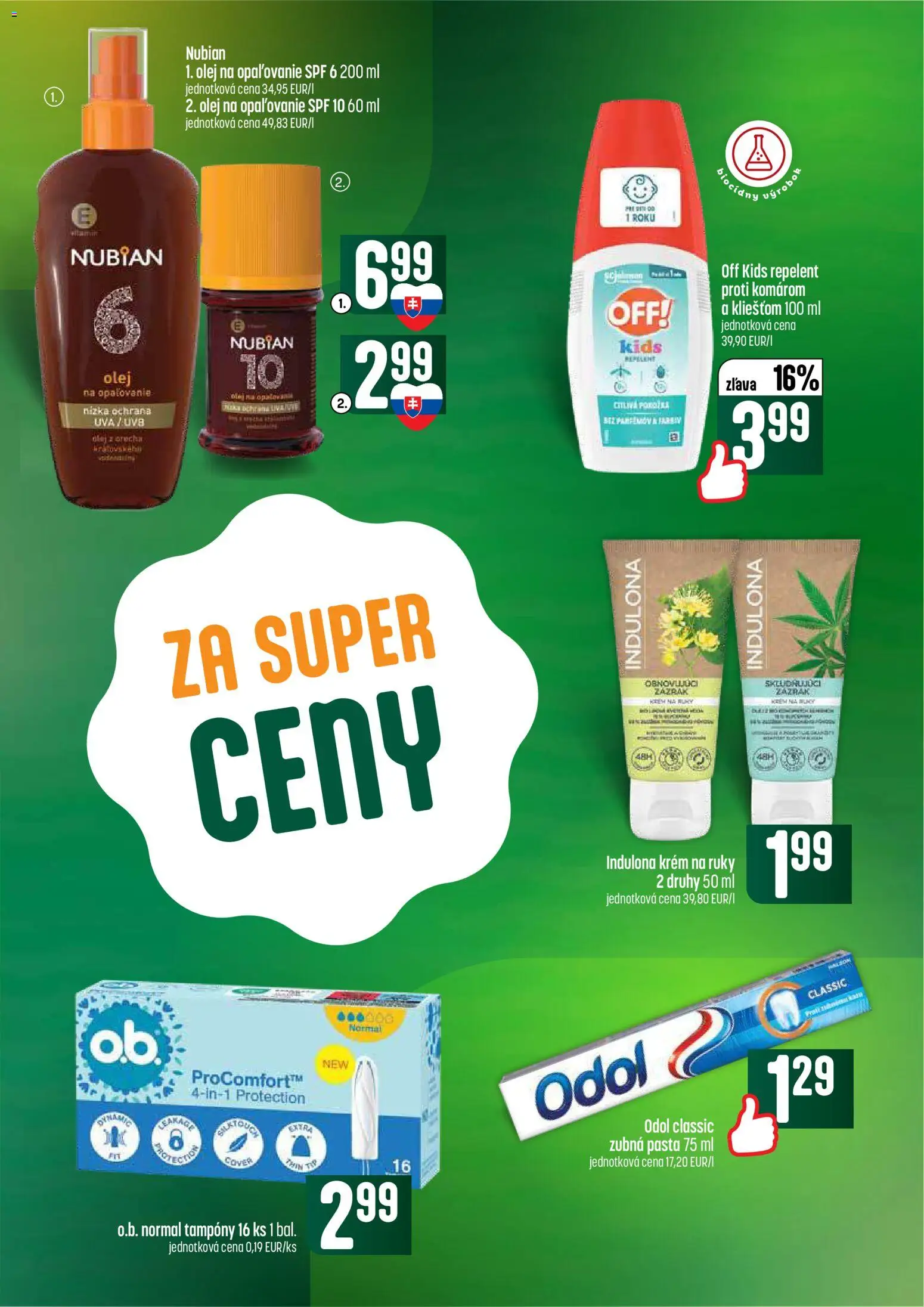 Nové COOP Jednota akcie – leták je platný od 18.06.2026 | Strana: 61 | Produkty: Krém na ruky, Zubná pasta, Krém, Indulona