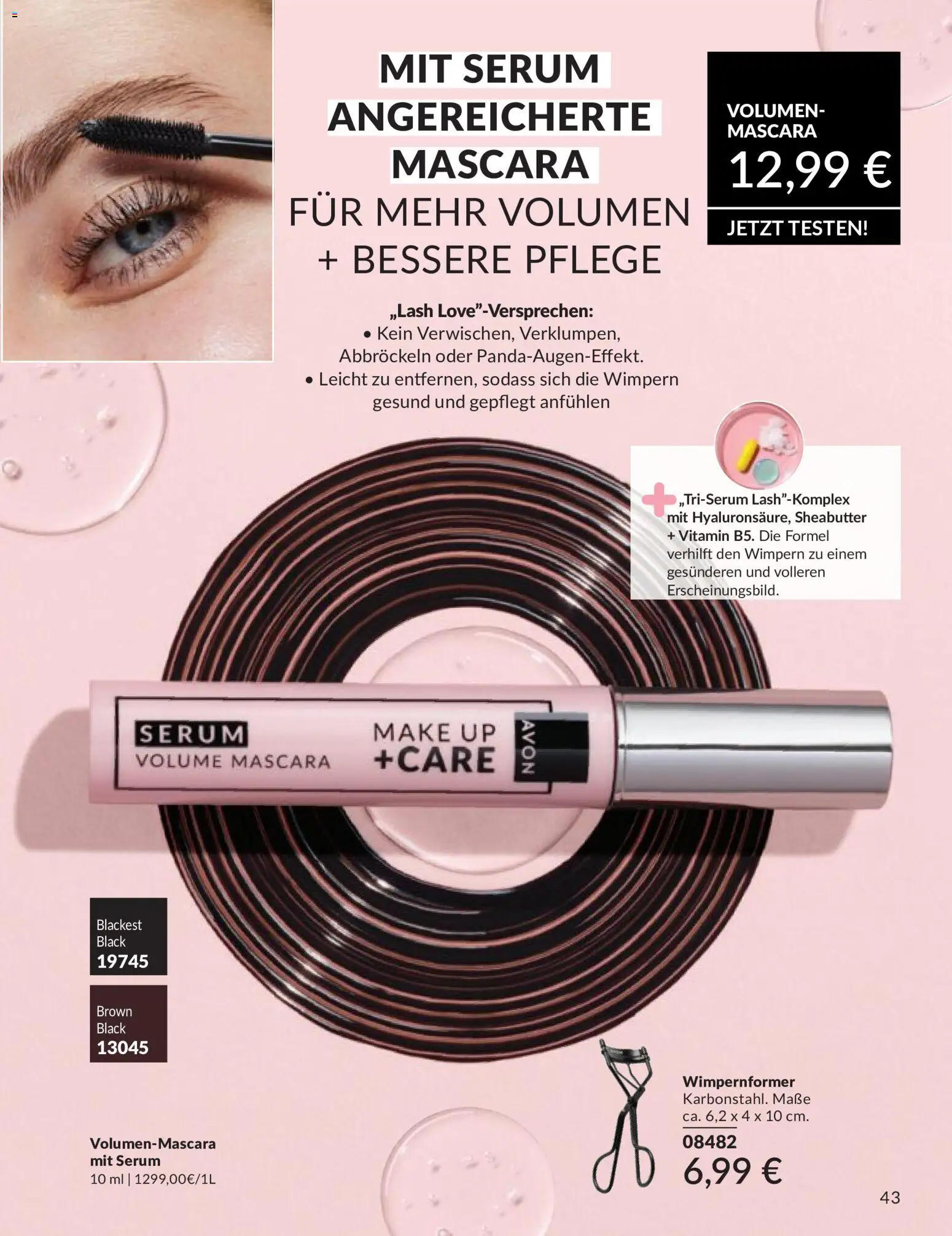 AVON Katalog Mai 2026 – gültig ab 01.05.2026 | Seite: 54 | Produkte: Wimpernformer, Mascara, Serum