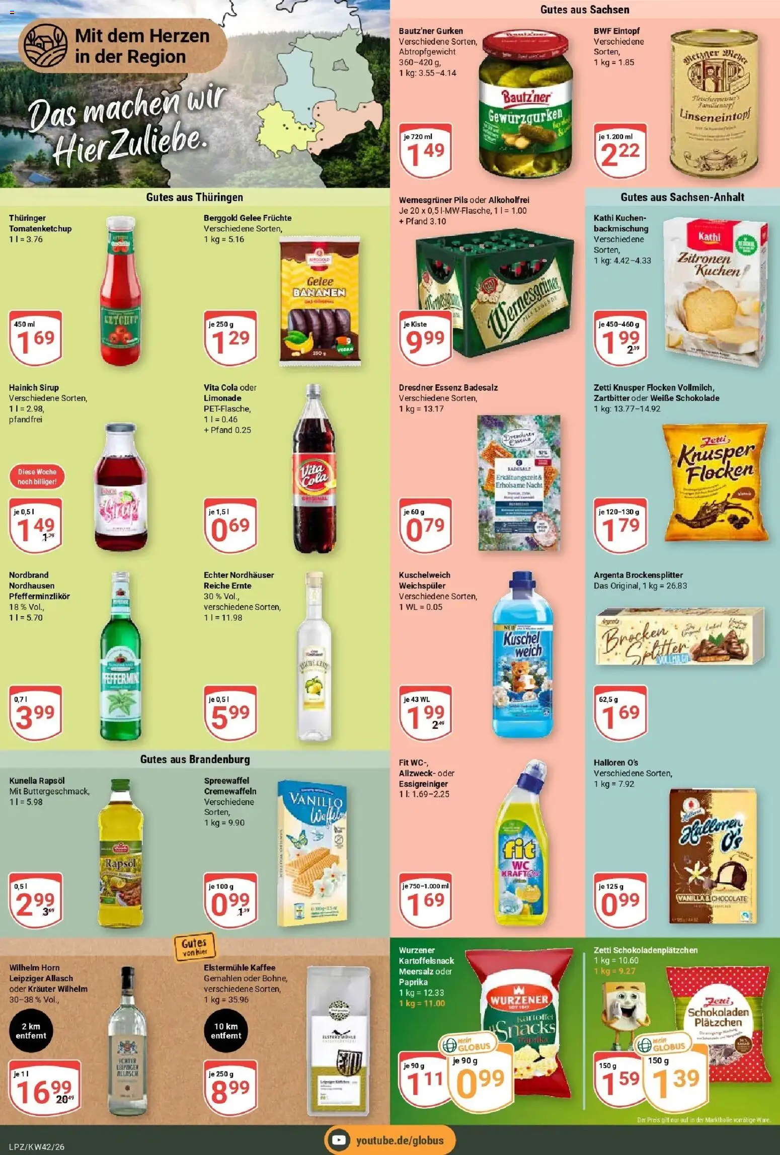 Globus Prospekt Leipzig (ab 12.10.2026) » Angebote online | Seite: 7 | Produkte: Weichspüler, Vita cola, Ketchup, Zitronen
